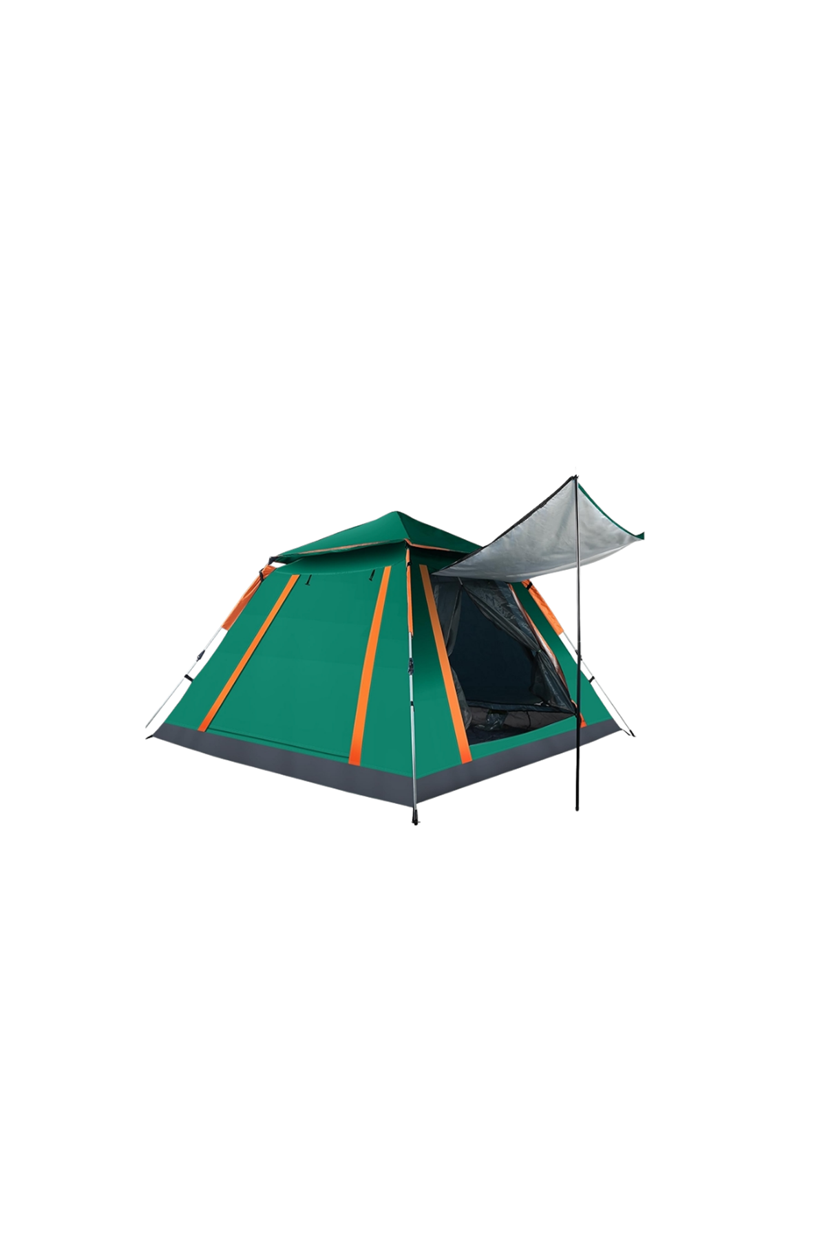 Geniş Aile Kamp Çadırı 240x210 cm Güneşlikli Otomatik Kurulum Outdoor Çadır