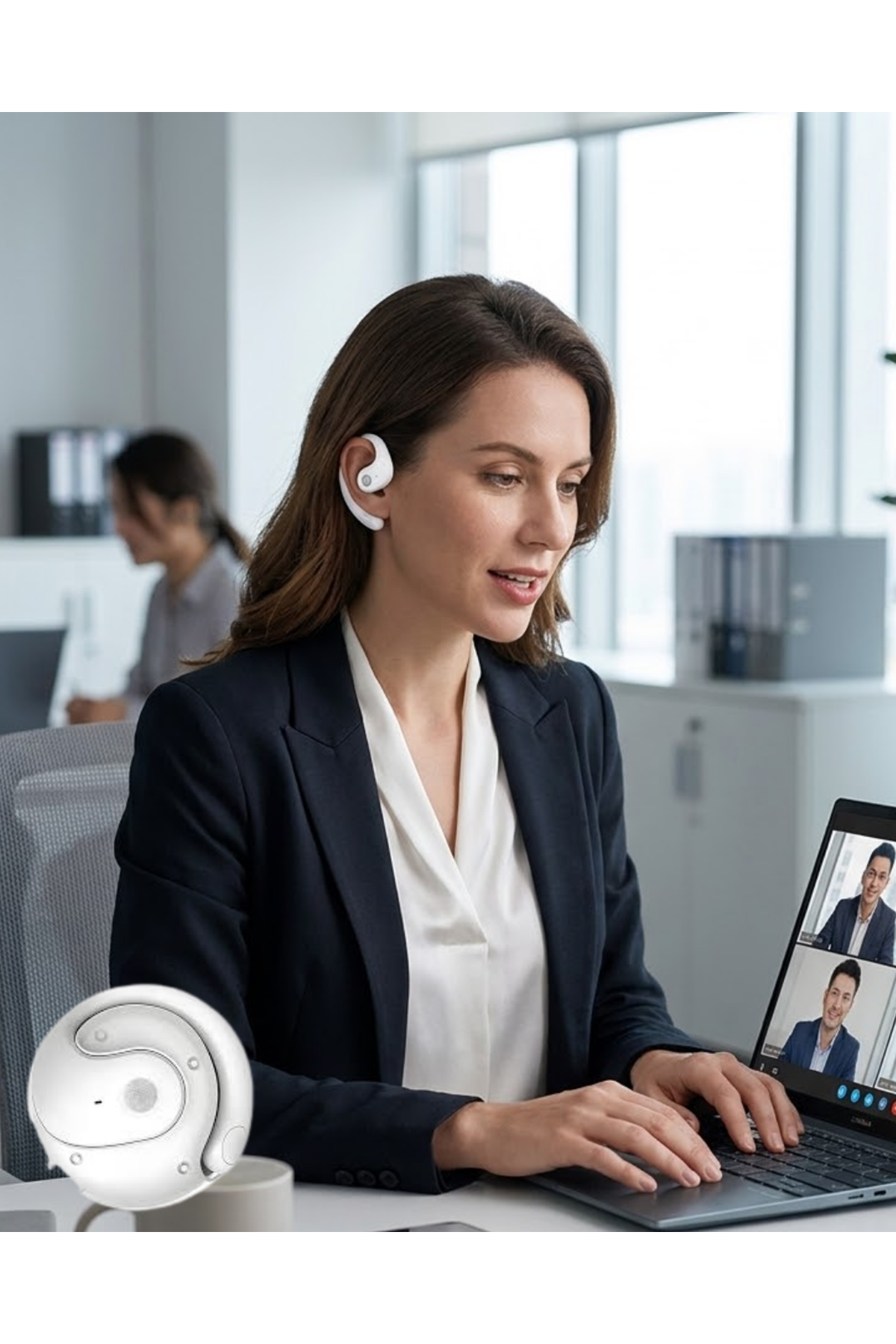 Bluetooth Kulaklık Çift Mikrofonlu Uzun Kullanım Süreli ve Hızlı Şarj Özellikli