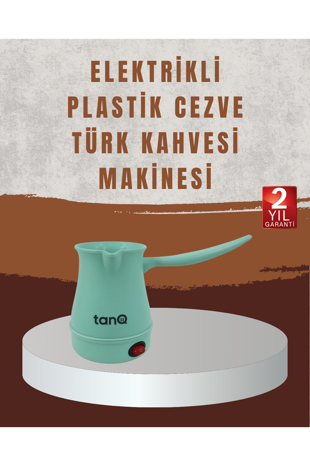 Işıklı Açma Kapama Anahtarlı Elektrikli Kahve Cezvesi