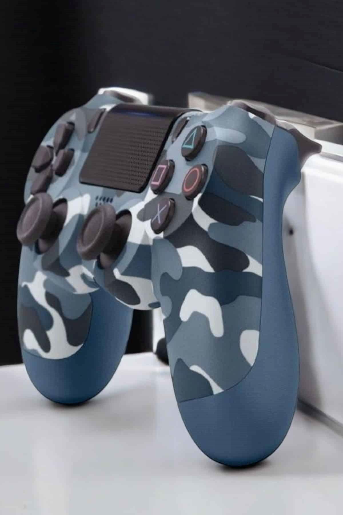 PS4 Oyun Kolu Kamuflaj Desenli Joystick
