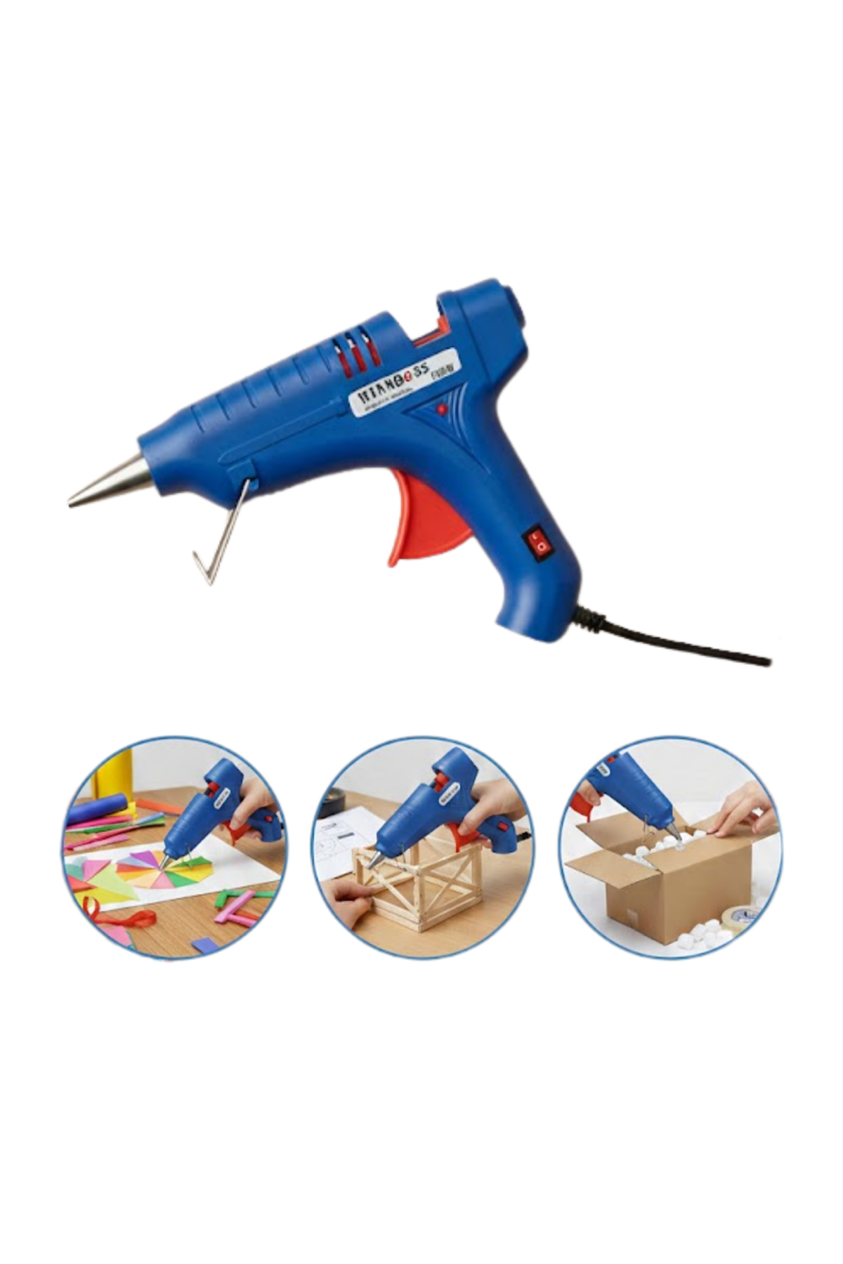 Pratik Kullanımlı 20W Silikon Tabancası 7.5 mm Silikon Uyumlu 5 Adet Hediye Silikon
