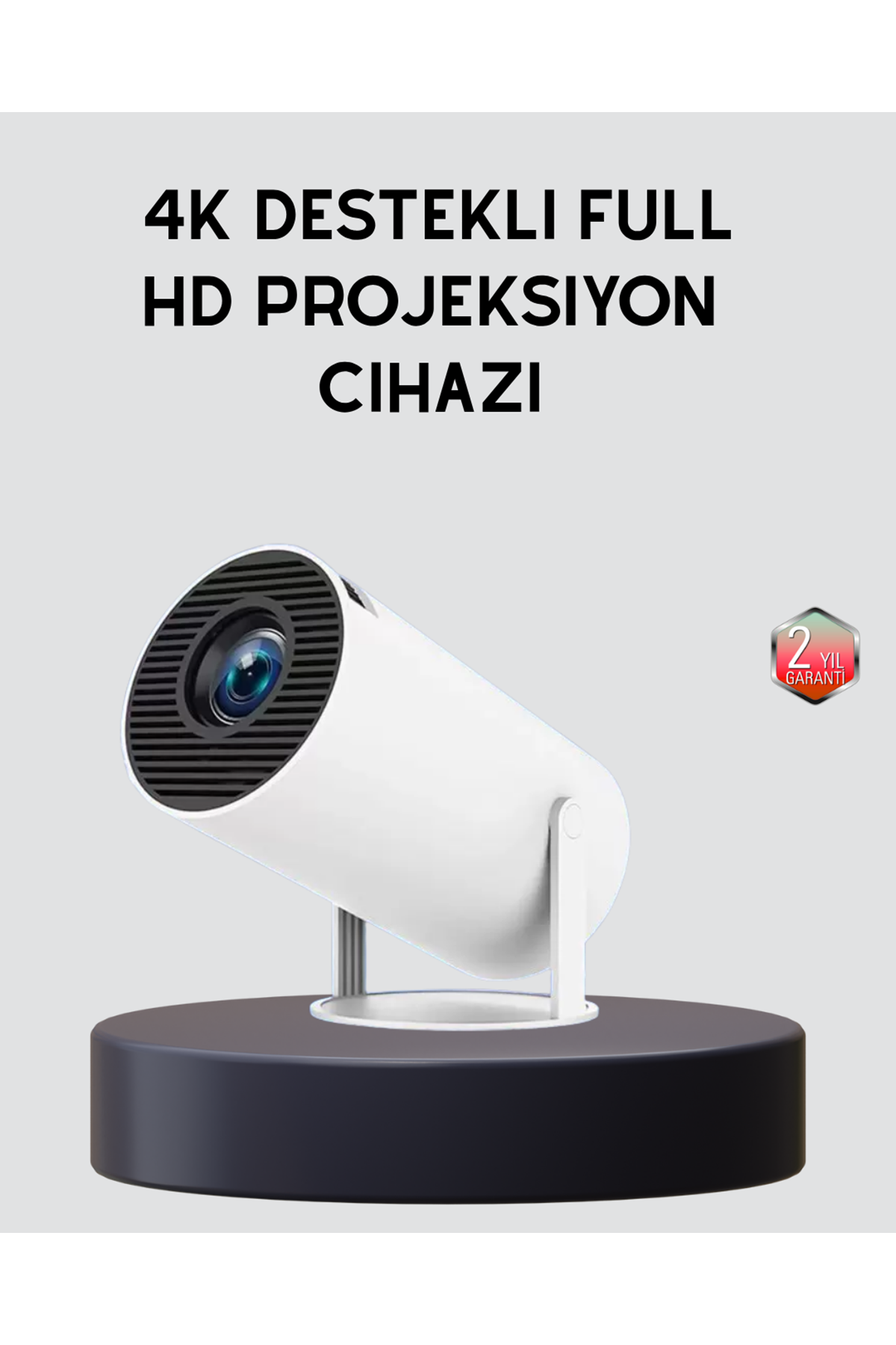 Ev Sineması Projeksiyon Cihazı – 160 ANSI Lümen, 4K Uyumlu ve Kablosuz Görüntü Aktarımı