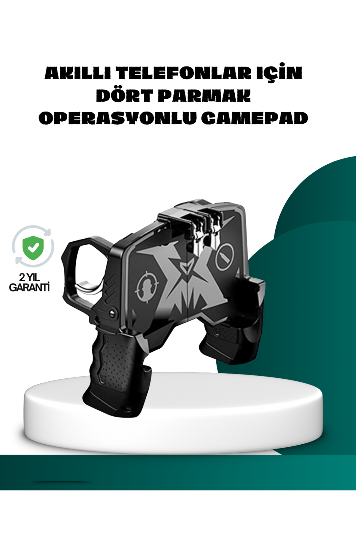 Mobil FPS Oyunlar İçin Dört Parmak Uyumlu Gamepad
