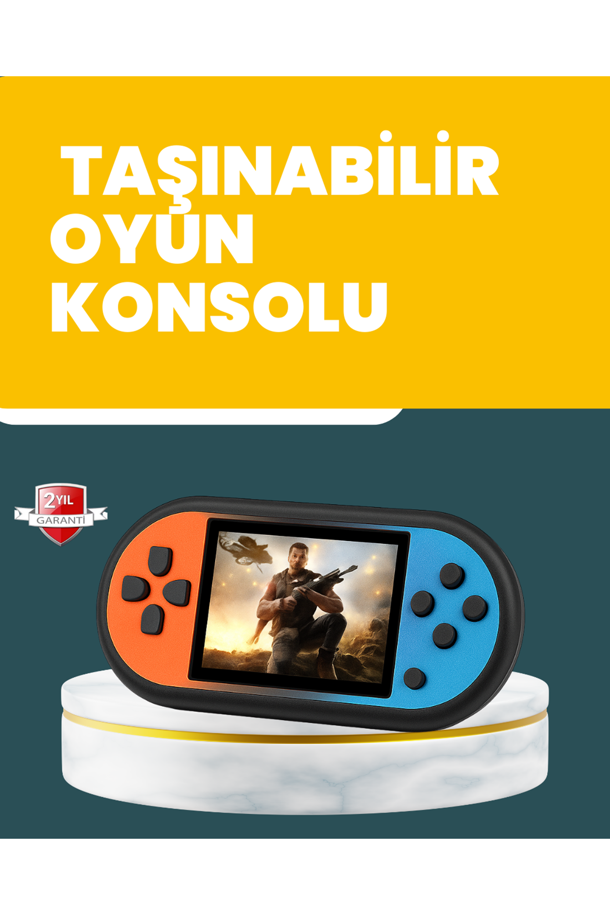 520 Oyunlu Mini Oyun Konsolu HD LCD Ekranlı