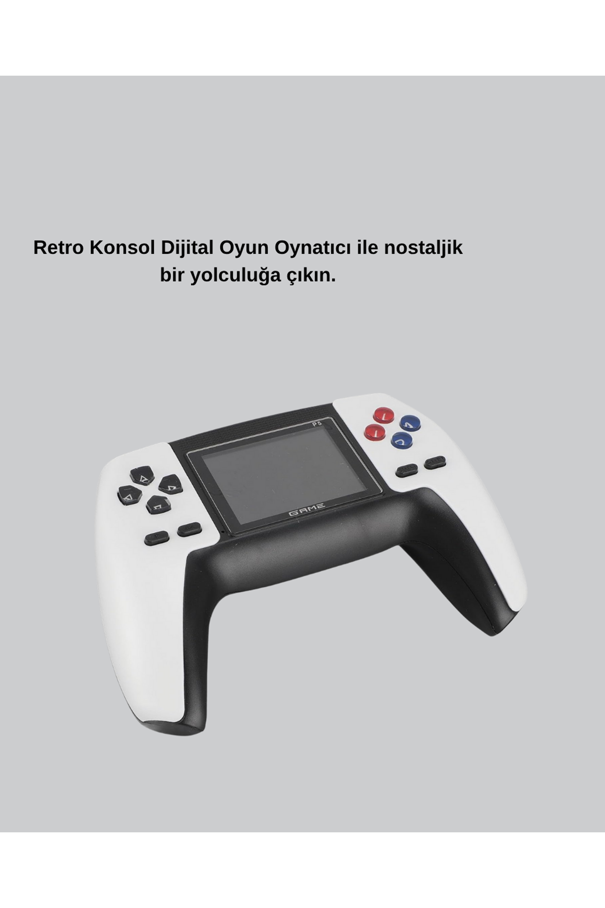 520 Klasik Oyunlu P5™ ControllerView Retro Konsol – Şarjlı,  Ergonomik Tasarım