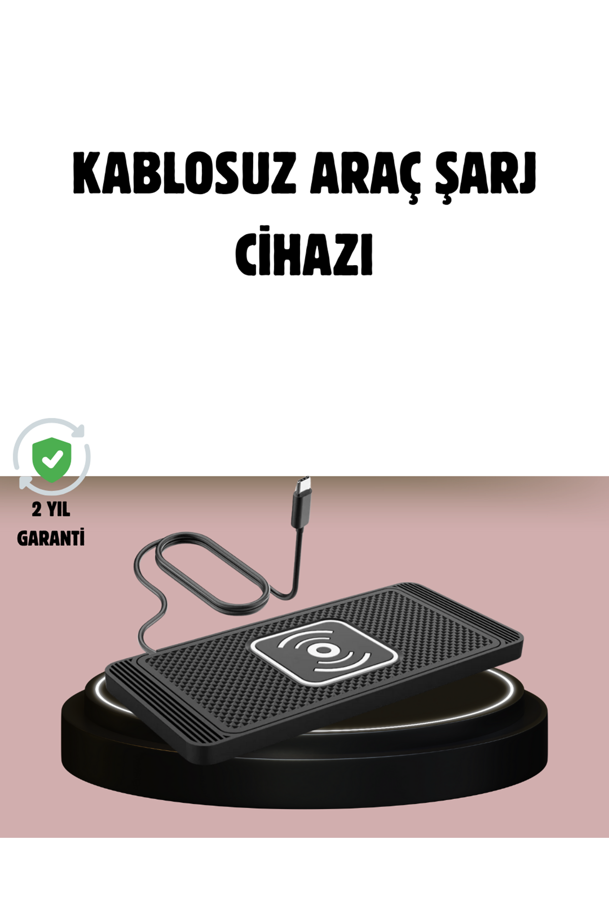 Manyetik Kablosuz Araç Şarj Cihazı – Hızlı Şarj, Kaymaz Taban, Güvenli Kullanım