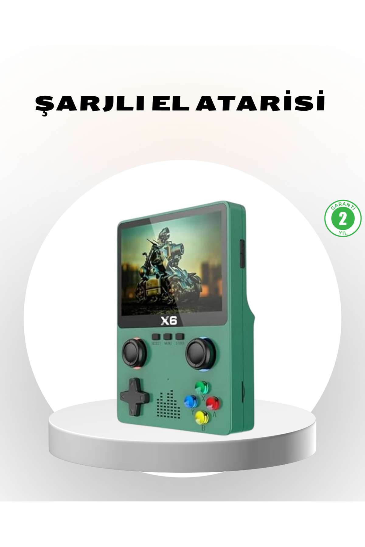 Taşınabilir Oyun Konsolu 3.5 İnç IPS Ekran Yaylı Çift LR Tuşlu