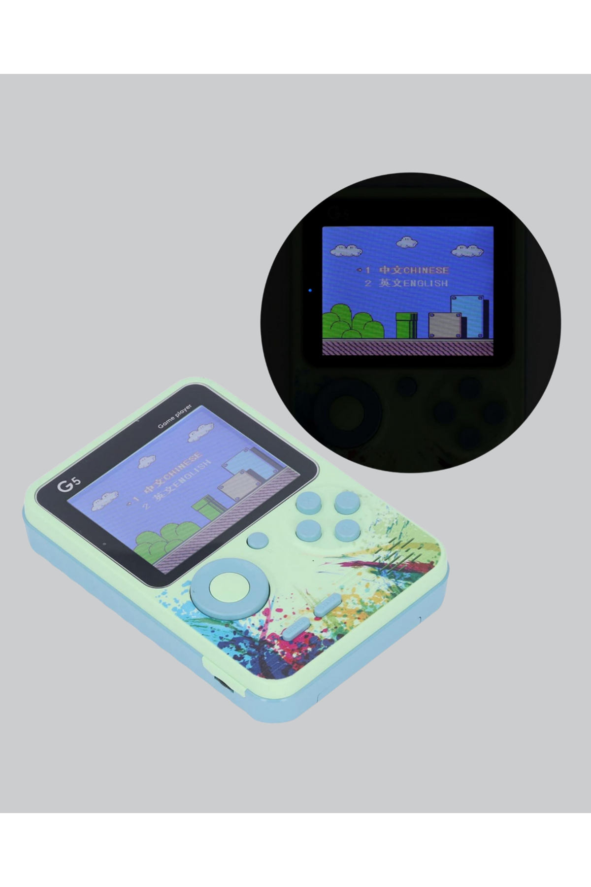 G5 Taşınabilir Retro Game Box 500 Oyunlu Şarjlı Mini Oyun Konsolu