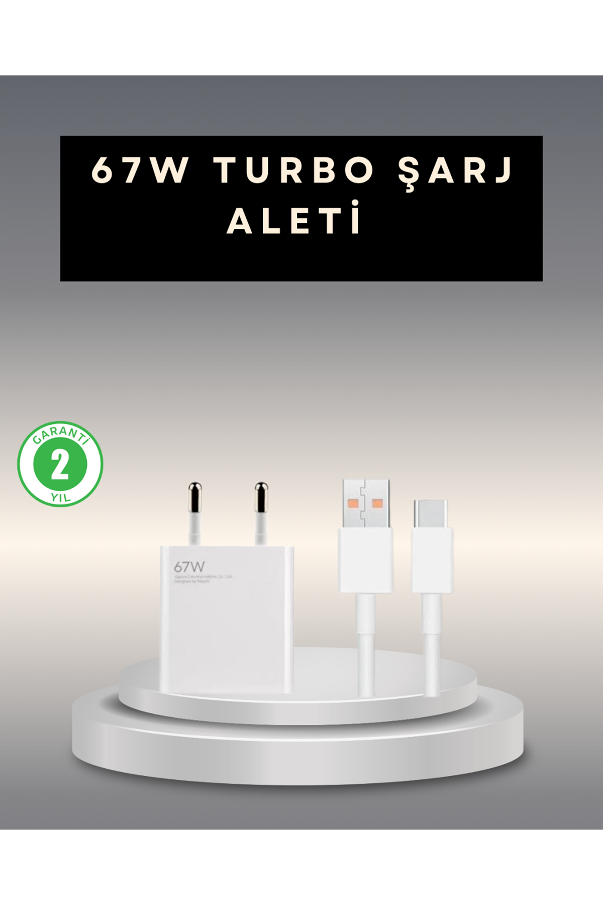 67 Watt Type C Şarj Adaptörü Poco X3 X4 X5 Pro Uyumlu