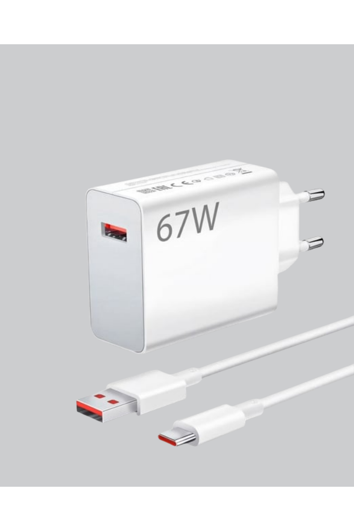 67 Watt Type C Şarj Adaptörü Poco X3 X4 X5 Pro Uyumlu