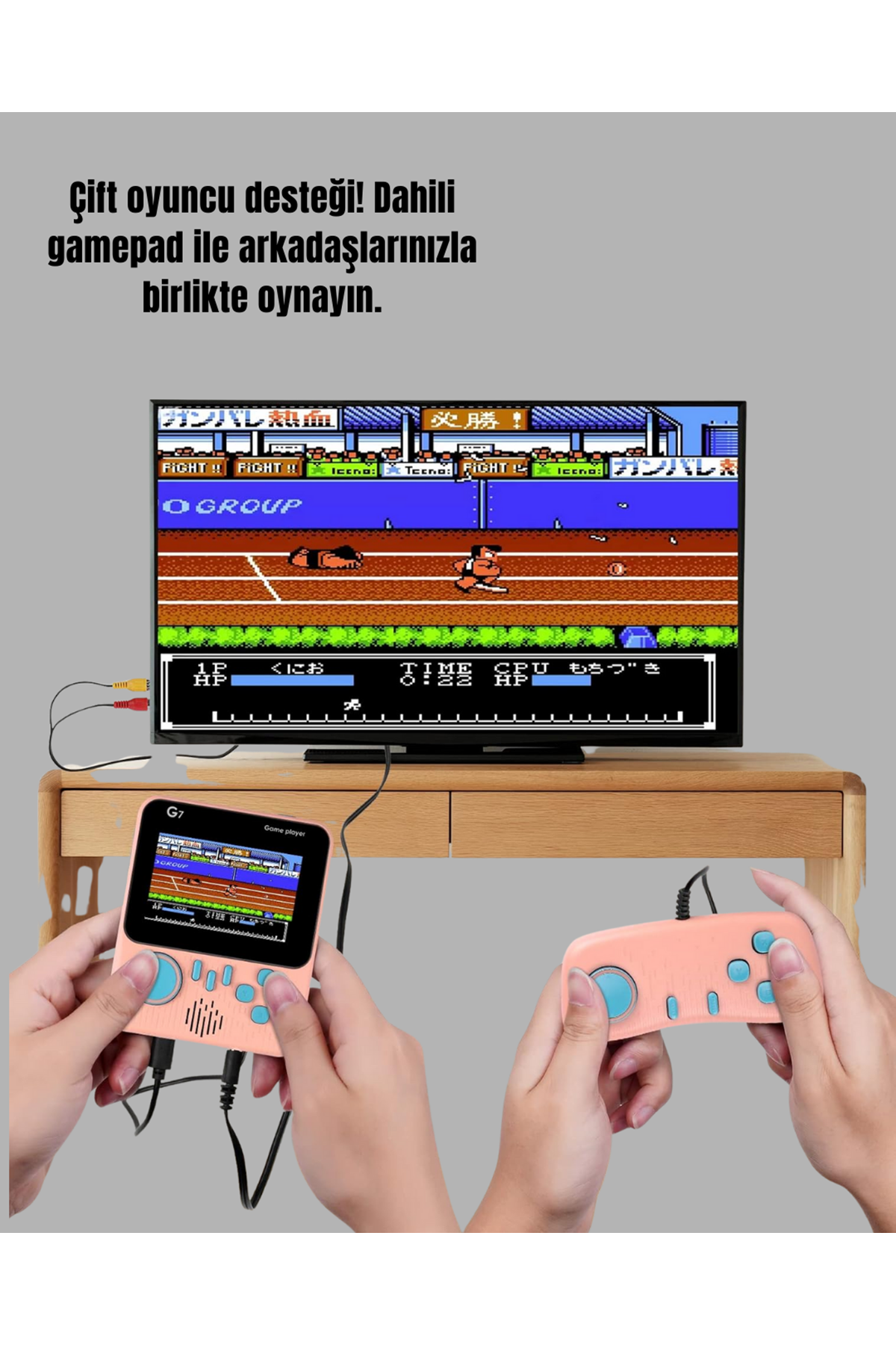 Şarjlı 3.5 İnç Retro Oyun Konsolu
