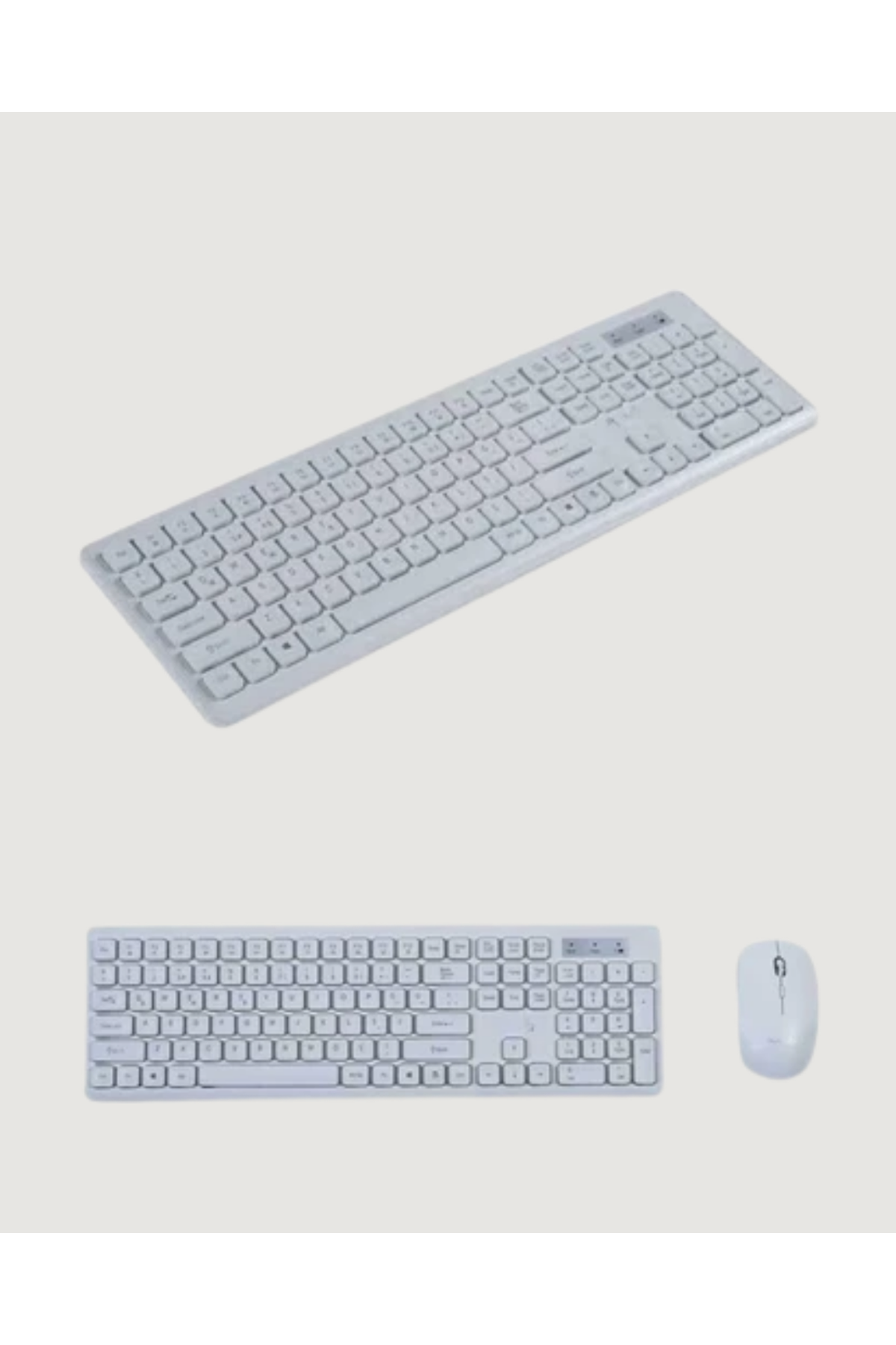 Kablosuz Klavye ve Mouse Seti - Ergonomik Tasarım, Sessiz Kullanım, Geniş Uyumluluk