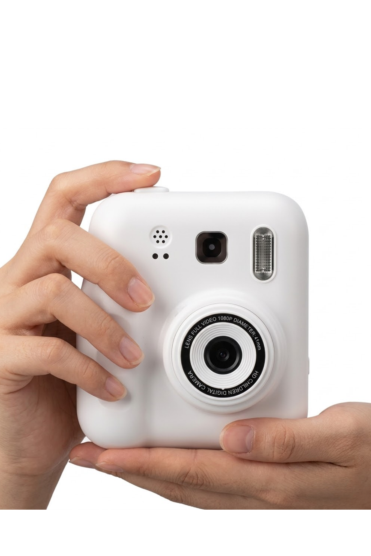 Eğlenceli Baskılı Çocuk Fotoğraf Makinesi Video Çekim 4 Rulo Kağıt 5 Kalem Set