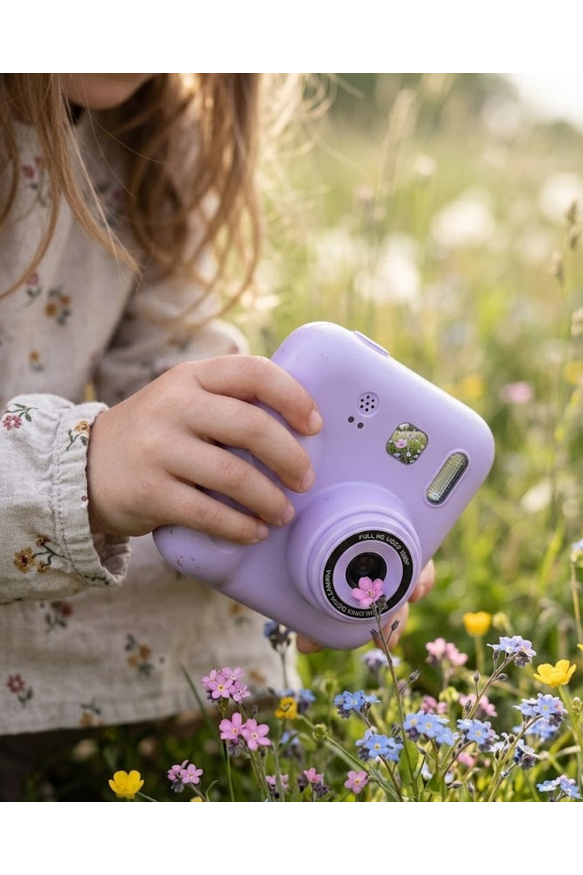 Mini Çocuk Kamerası Fotoğraf Video Çekim 4 Rulo Kağıt ve 5 Kalem Hediyeli