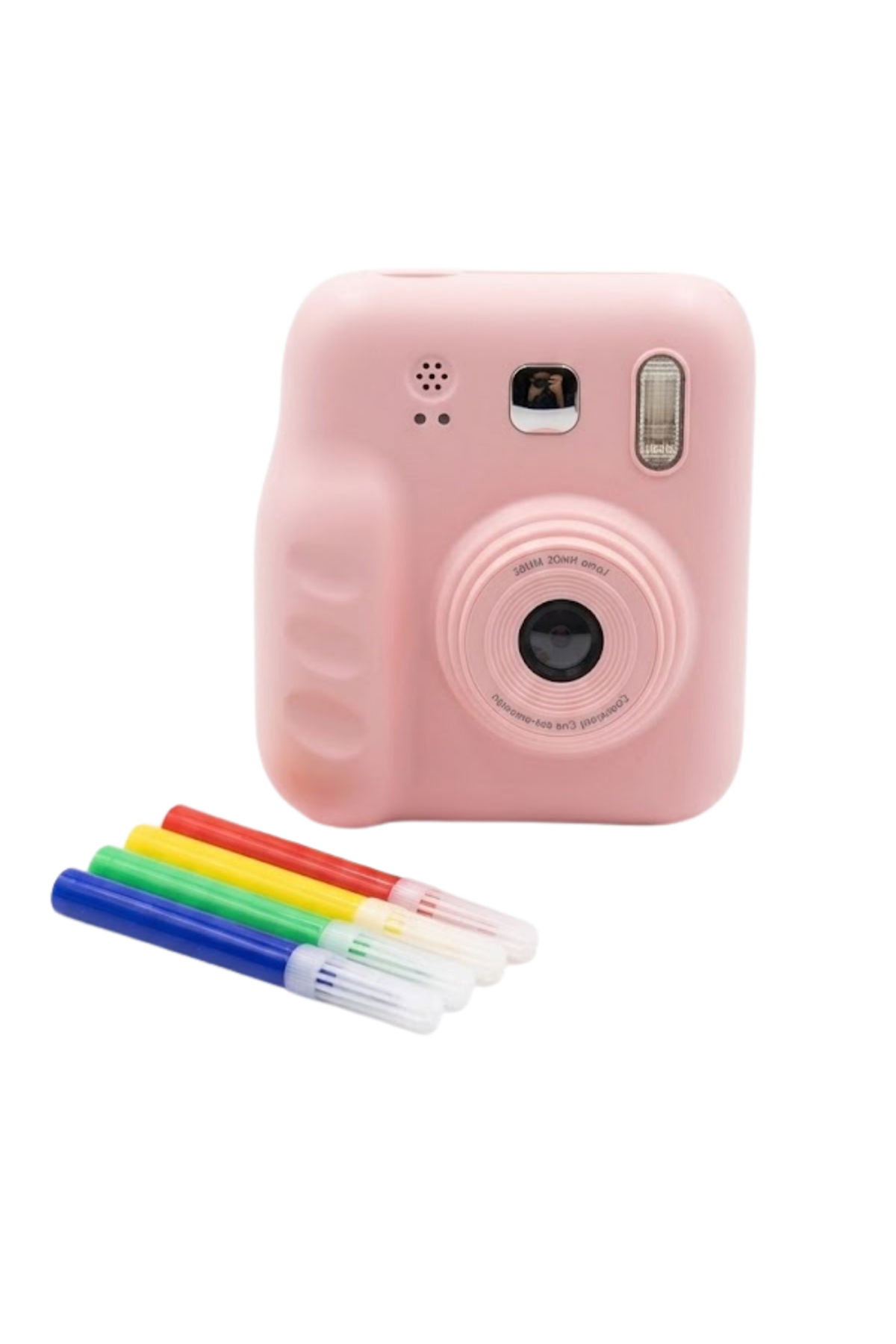 Mini Çocuk Kamerası Fotoğraf Video Çekim 4 Rulo Baskı Kağıdı ve 5 Kalem Hediyeli