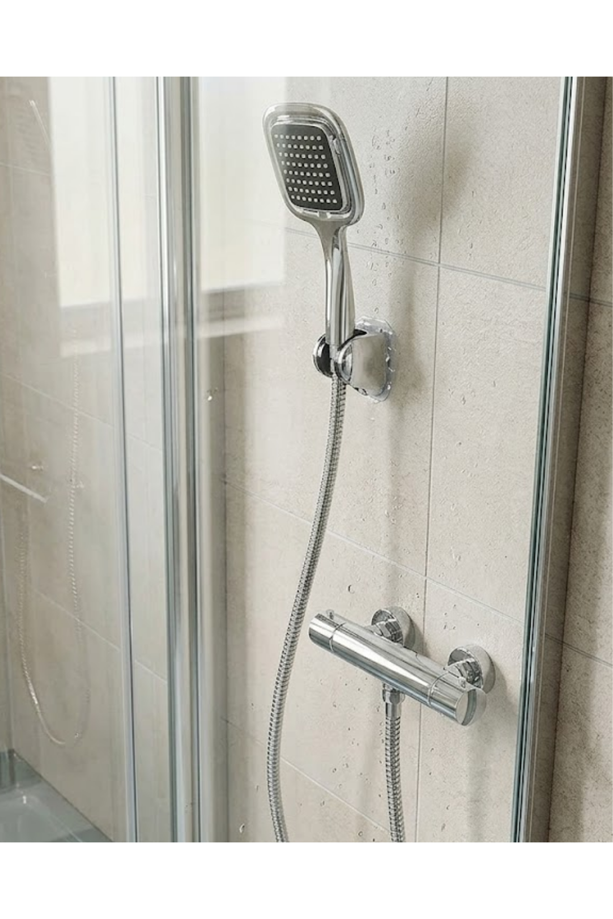 Siyah Duş Başlığı Seti Spiral Hortumlu El Duşu ve Duvar Askısı Banyo Seti