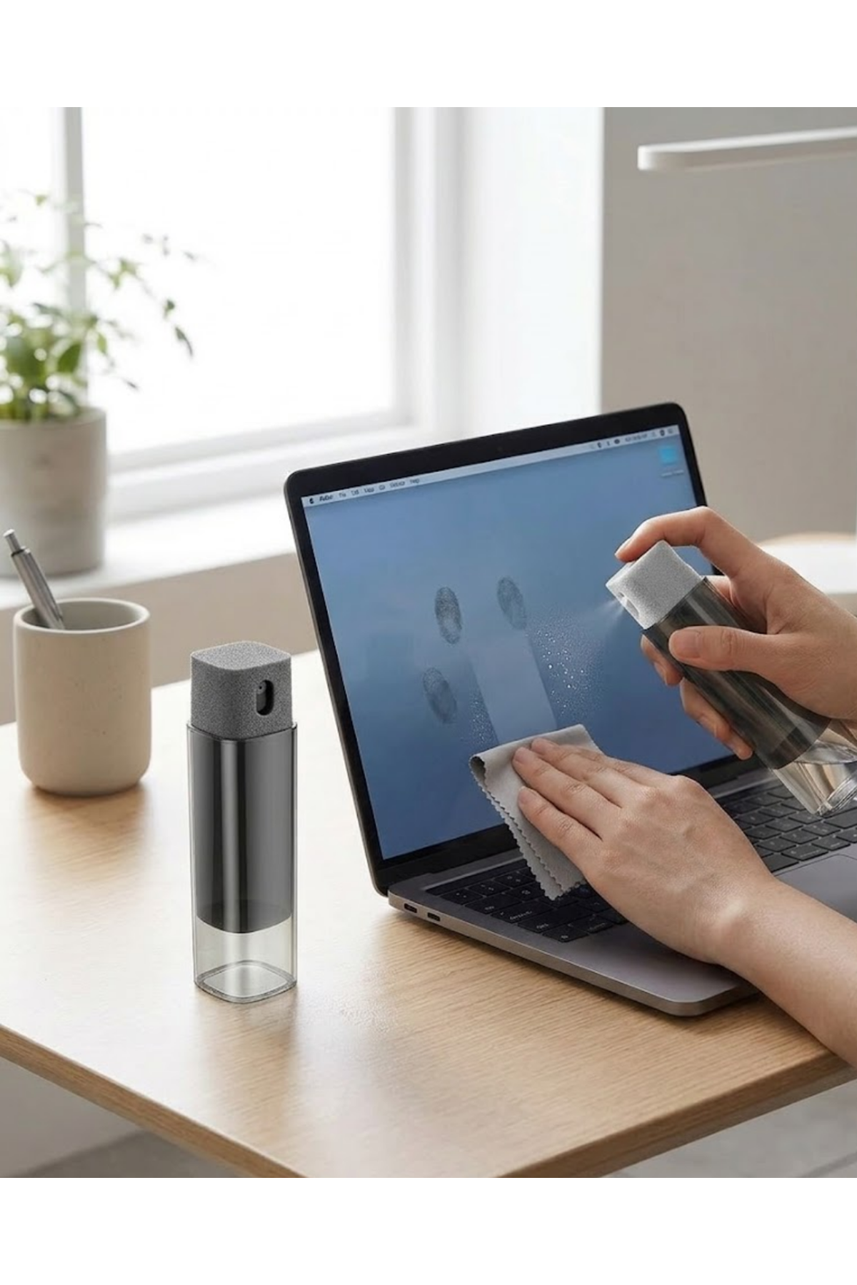 Kompakt Ekran Temizleme Sprey Şişesi Telefon Tablet Bilgisayar Temizlik Şişesi