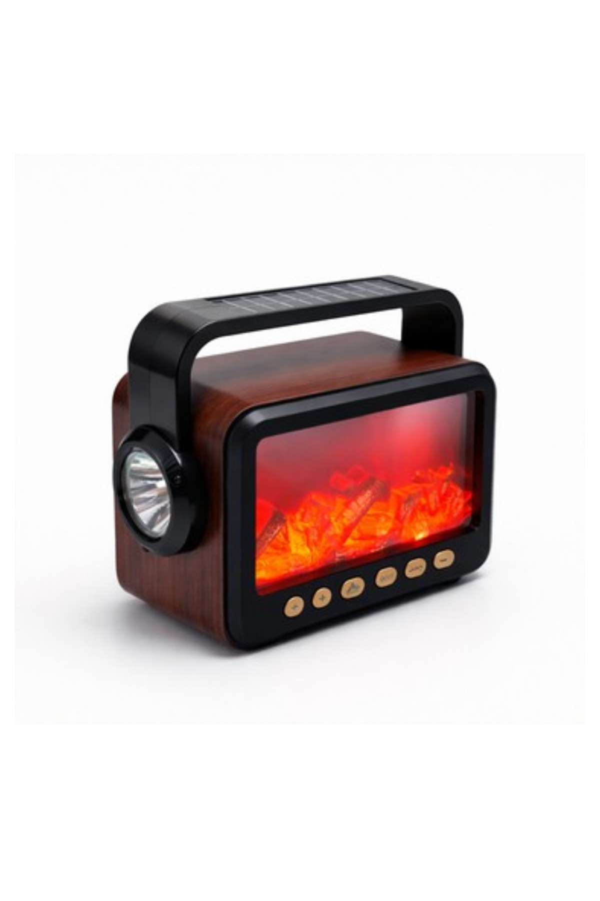 Şömine Efektli Bluetooth Hoparlör FM Radyo USB TF Kart Müzik Çalar