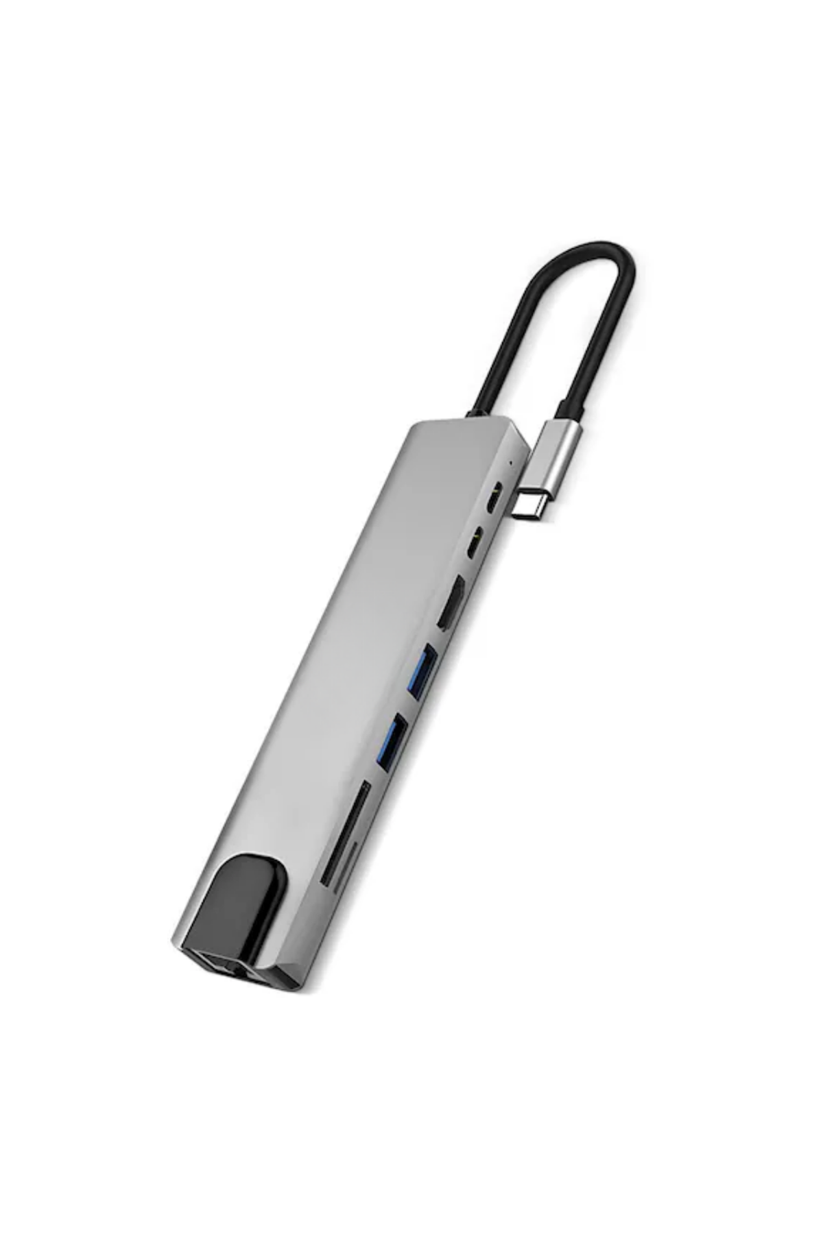 Type C Hub Çoklayıcı 8 Port USB HDMI RJ45 Kart Okuyucu