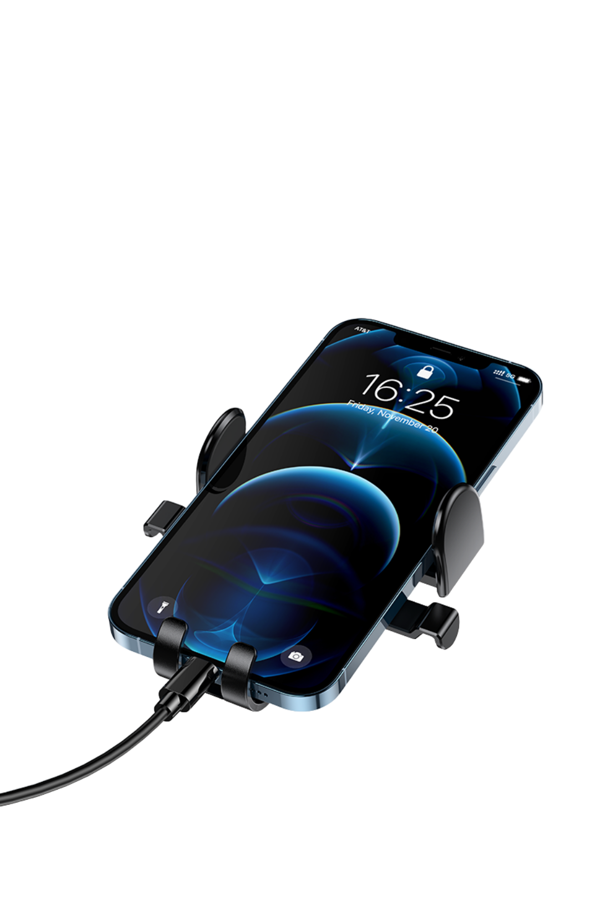 Araç Havalandırma Telefon Tutucu 360 Derece Döner Otomatik Kilitli Stand
