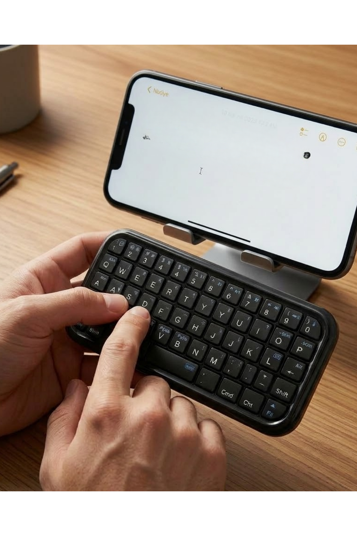 Cep Boyutu Kablosuz Bluetooth Klavye Telefon ve Tablet Uyumlu
