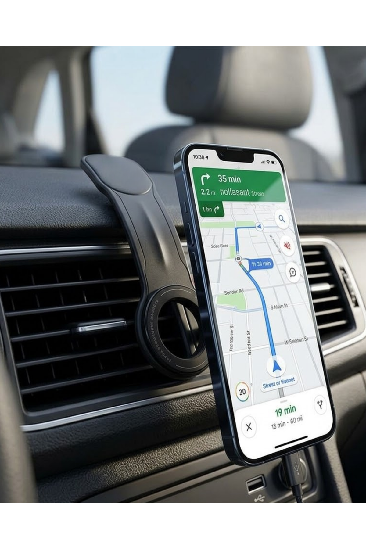 Güçlü Mıknatıslı Araç Telefon Tutucu 360° Döner Dashboard Standı