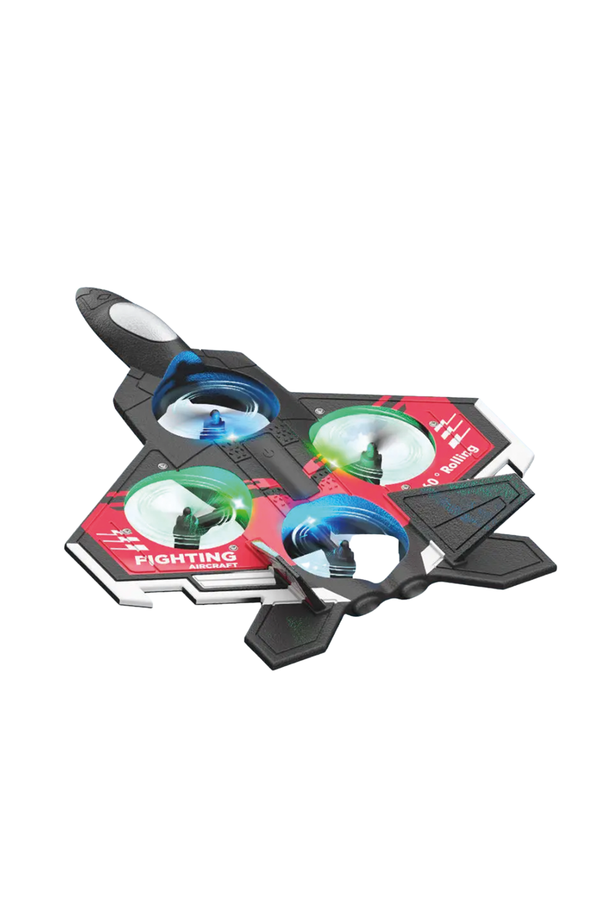 Uzaktan Kumandalı Drone Uçak LED Işıklı 360 Derece Akrobatik Hareket Özellikli