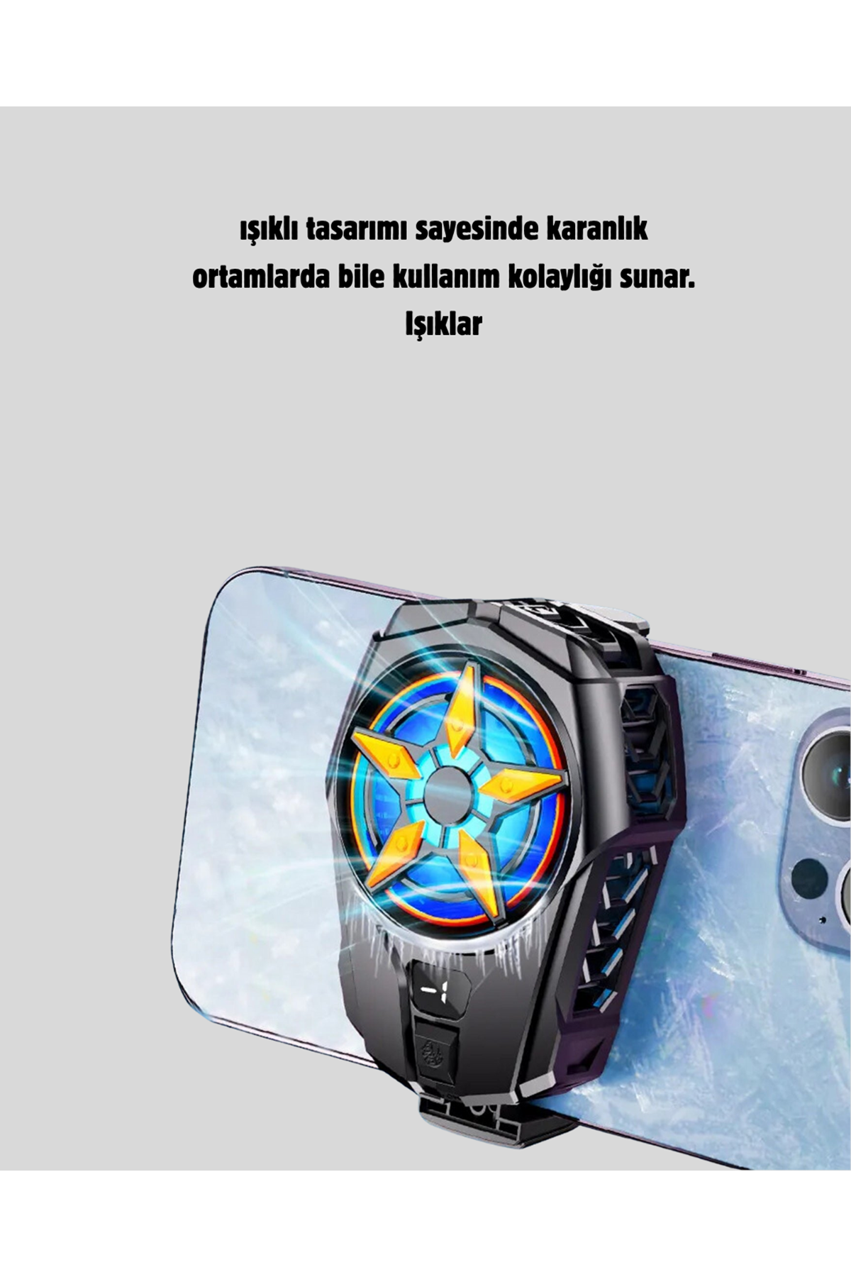 Oyun Telefonu Soğutucu Fan – Sessiz ve Kompakt Mobil Soğutma Cihazı