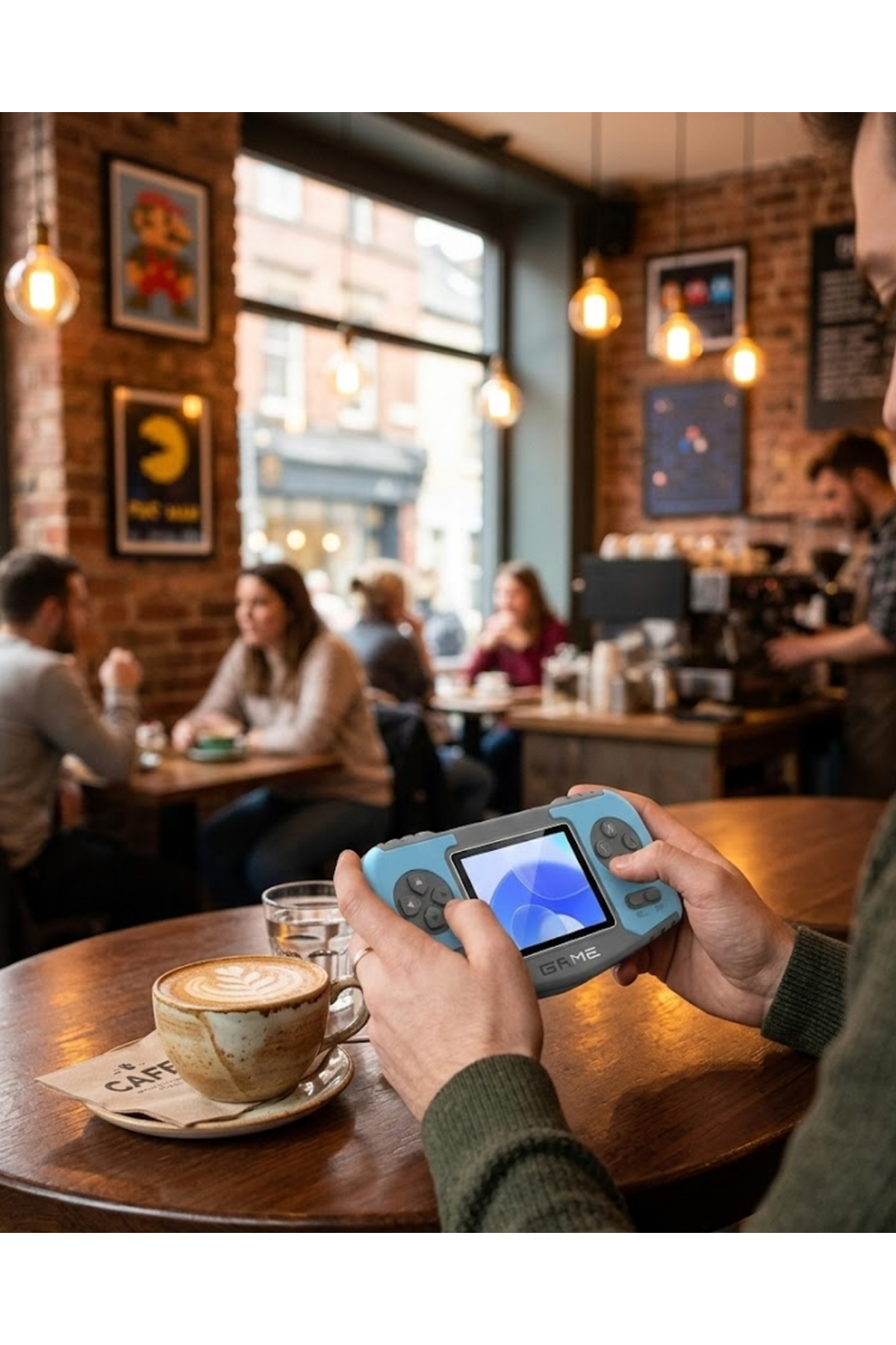Taşınabilir Game Console Dahili Oyunlu TV Bağlantılı Şarjlı Retro Oyun Konsolu