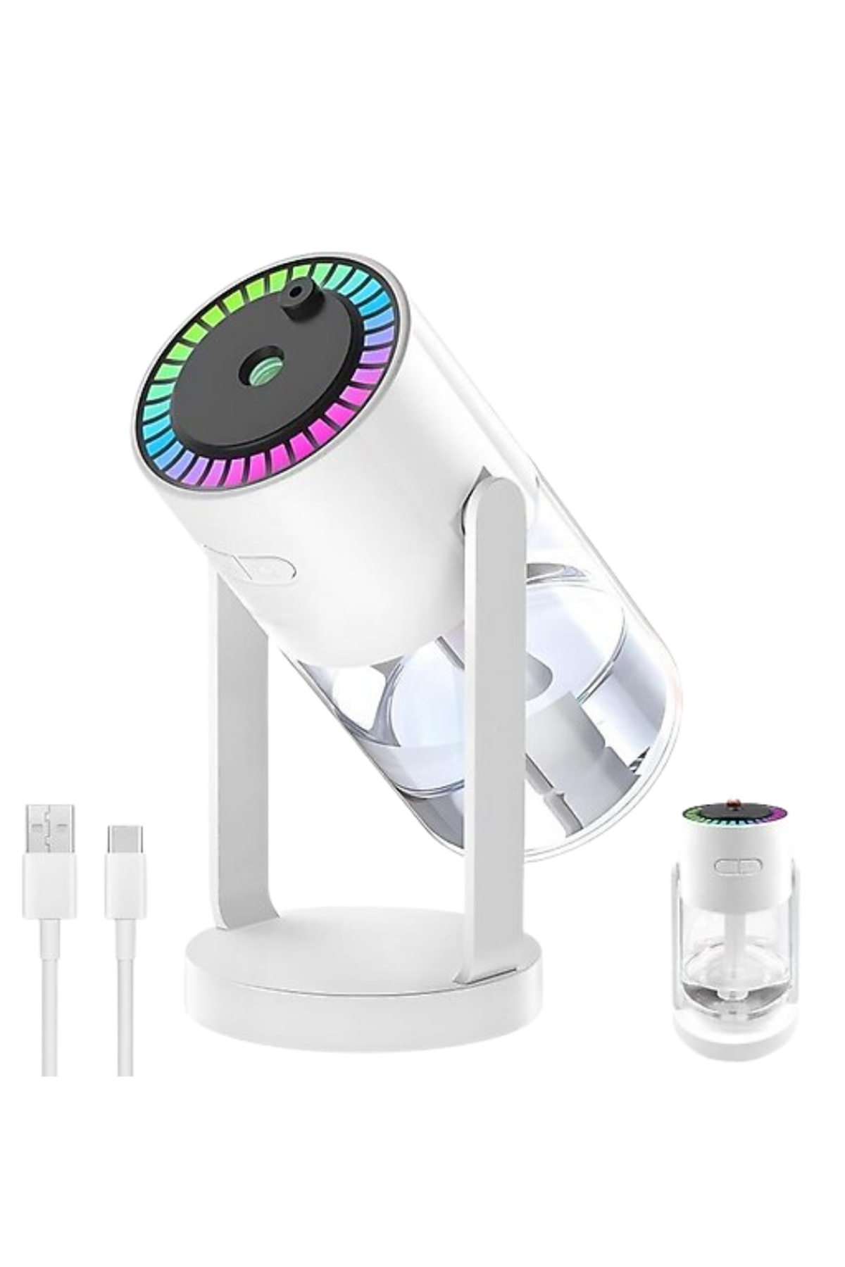 Yıldızlı Projektör Hava Nemlendirici Ultrasonik Buhar ve RGB Işık