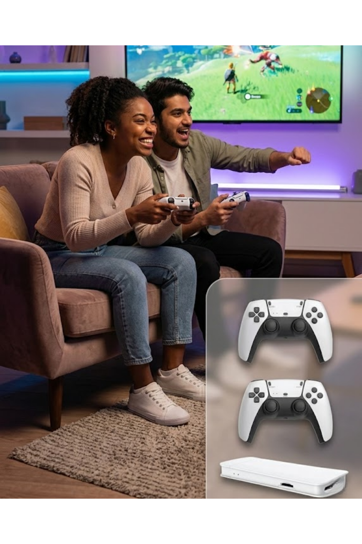 M15 Retro Konsol – 20.000 Oyunlu, Çift Gamepadli, 4K HDMI