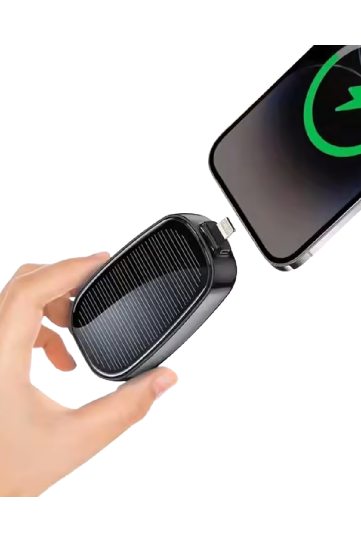 Güneş Enerjili Mini Powerbank 1200mAh Ultra İnce Taşınabilir