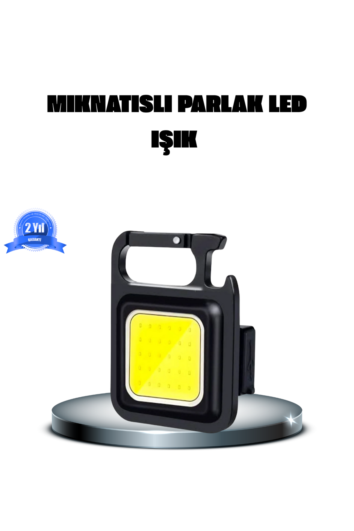 LED Mini Anahtarlık Fener – 1000 Lümen Güçlü Işık ve USB Type-C Şarjlı