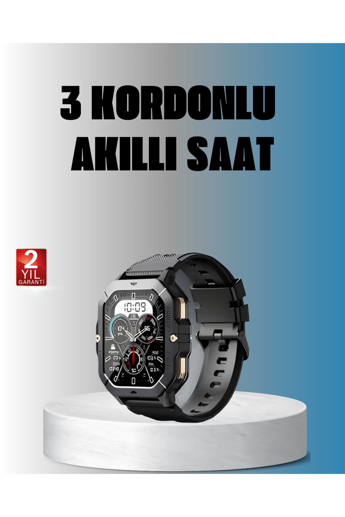 Kablosuz Şarjlı Akıllı Saat Ultra İnce Tasarım