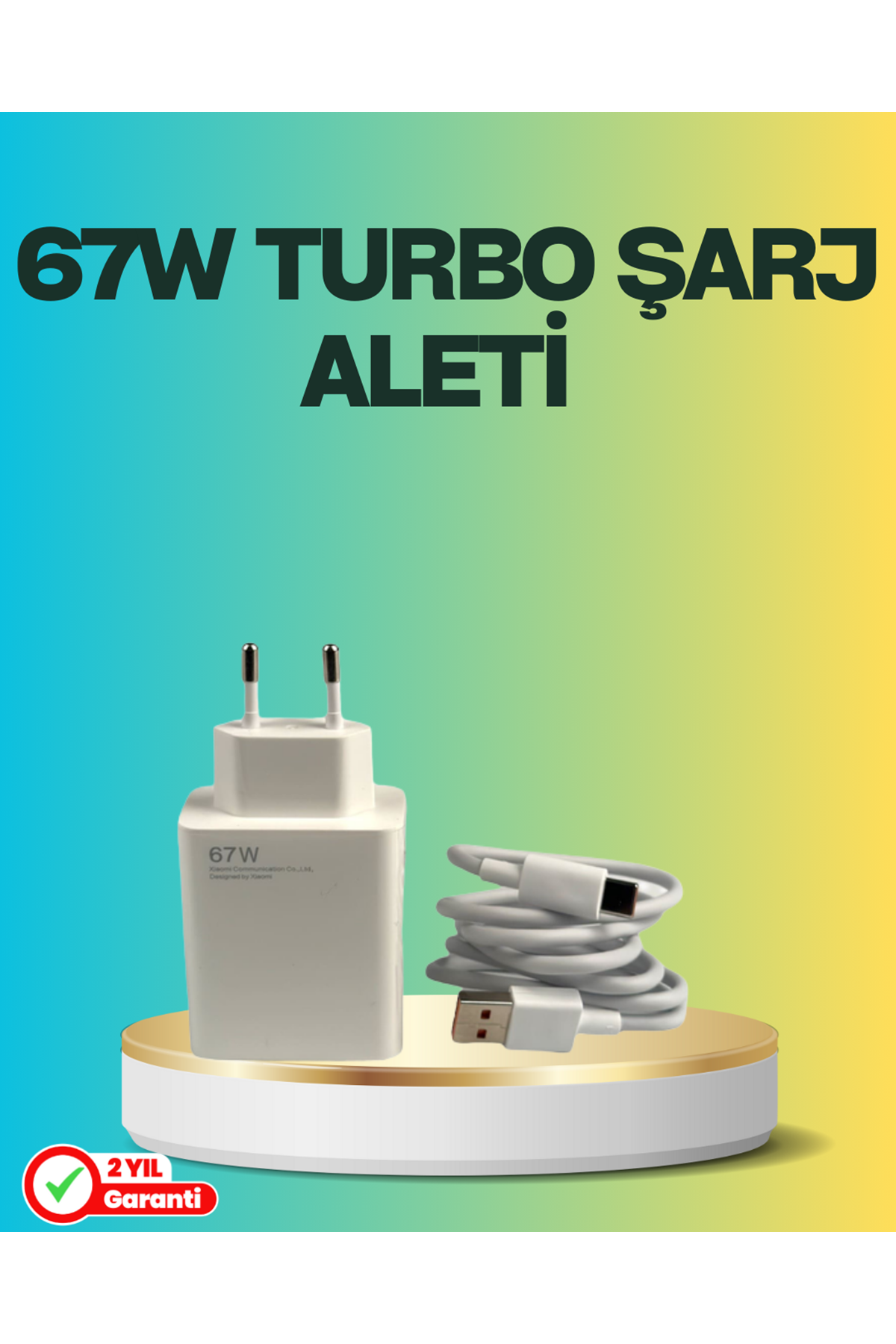 67 Watt Type C Turbo Şarj Seti