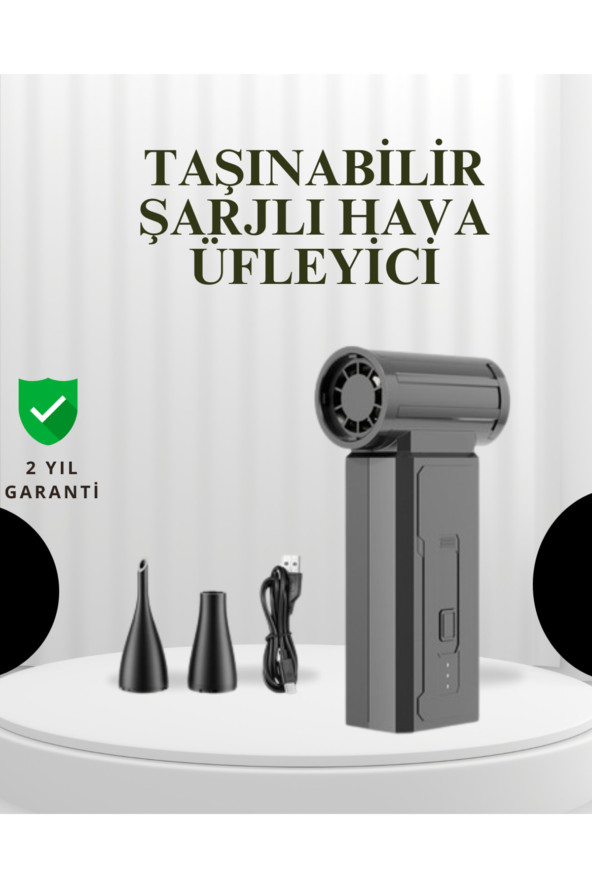 Taşınabilir Şarjlı Güçlü Hava Üfleme Aleti Çok Yönlü Kullanım
