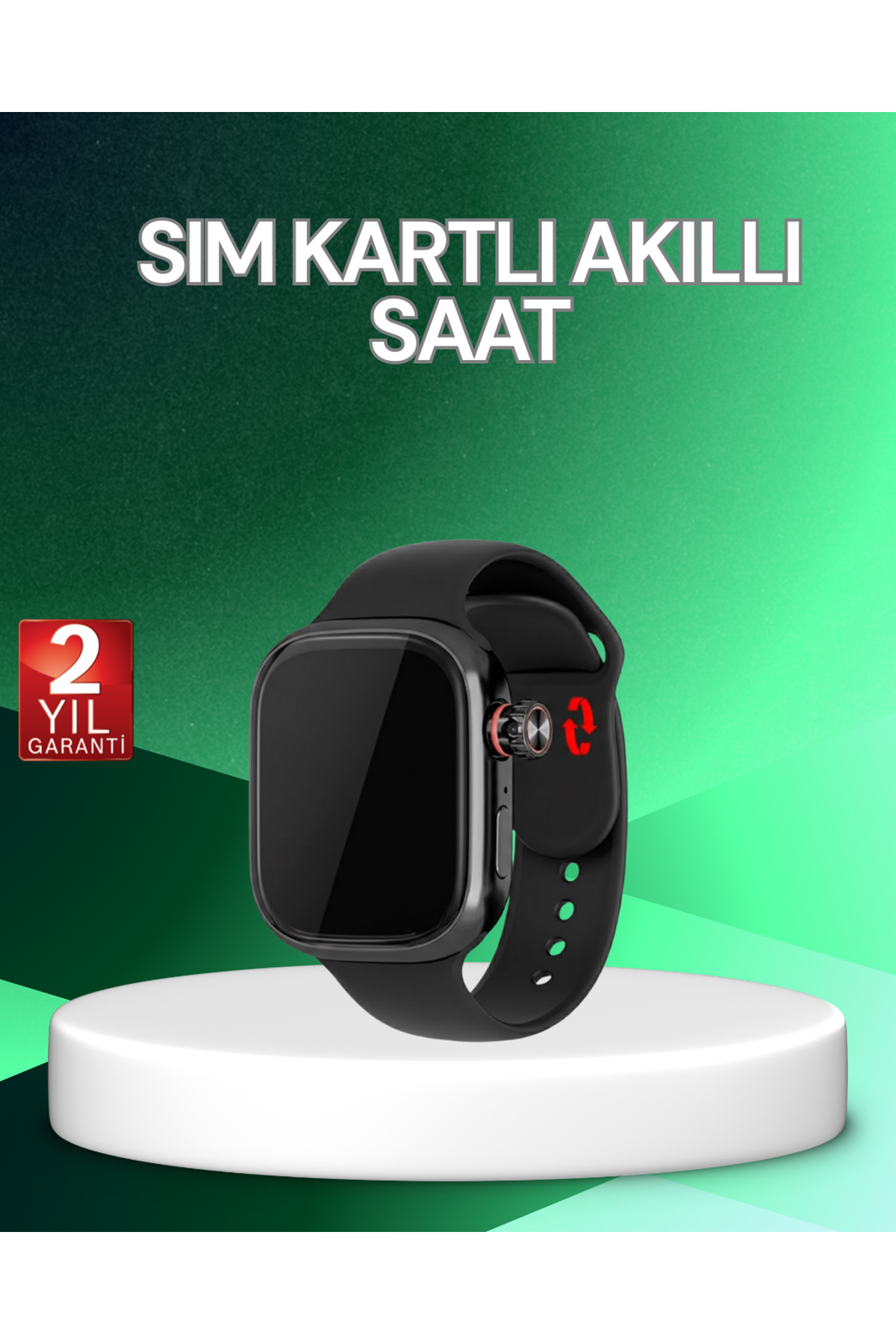 Adımsayar ve Nabız Ölçerli SIM Kartlı Akıllı Saat