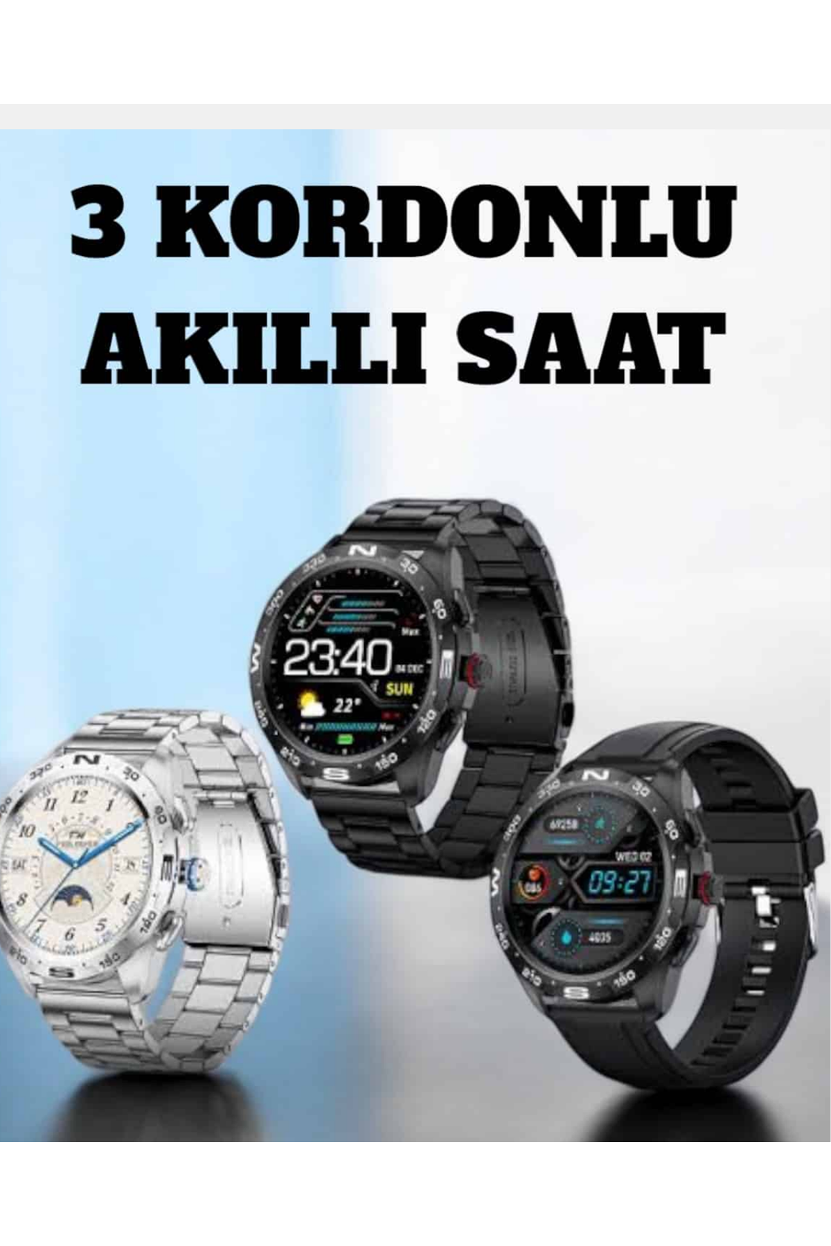 Akıllı Saat Arama Cevaplayan Titreşim Özelliğiyle Bildirim Görebilen