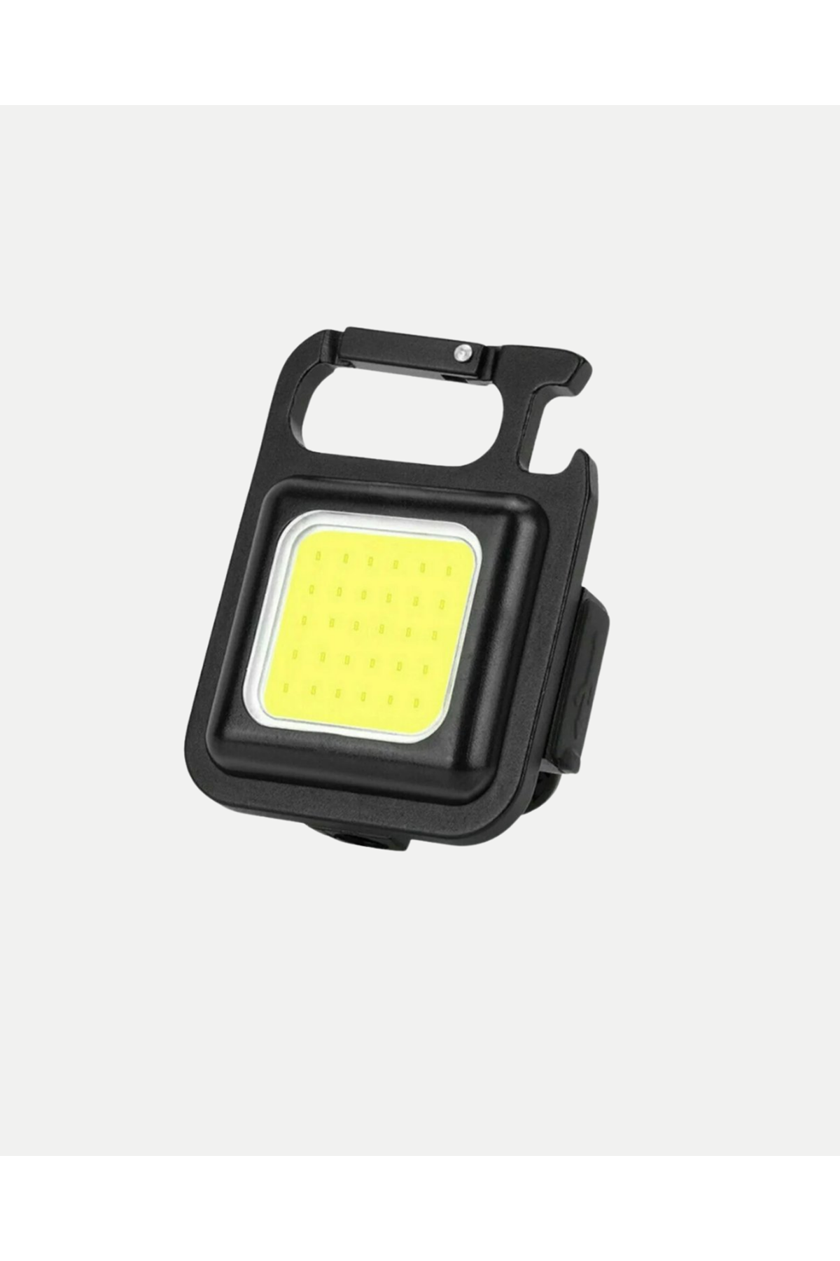 Şarjlı COB LED Anahtarlık Fener – 4 Modlu, Manyetik ve Katlanabilir Standlı