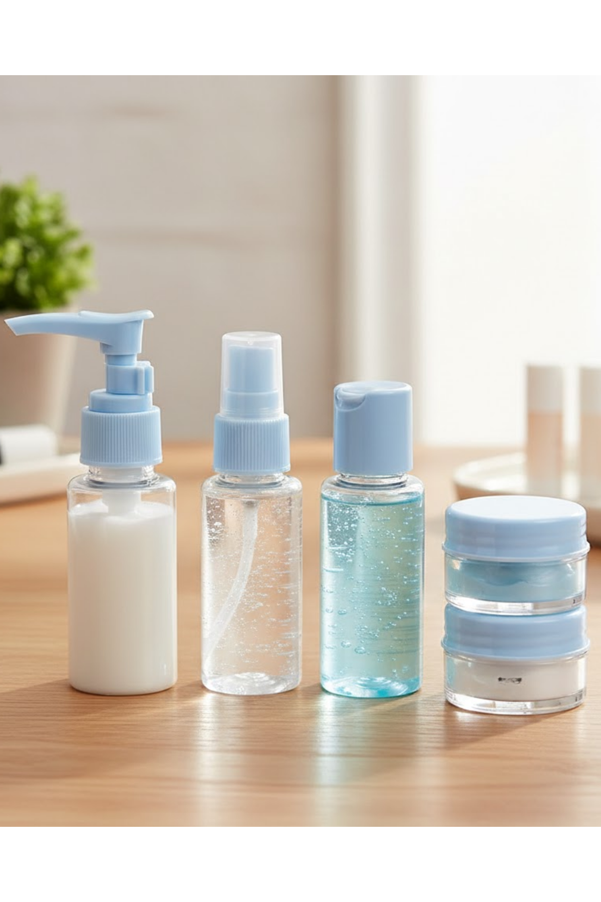 Seyahat İçin 5’li Şeffaf Dolum Şişesi Seti 30 ml