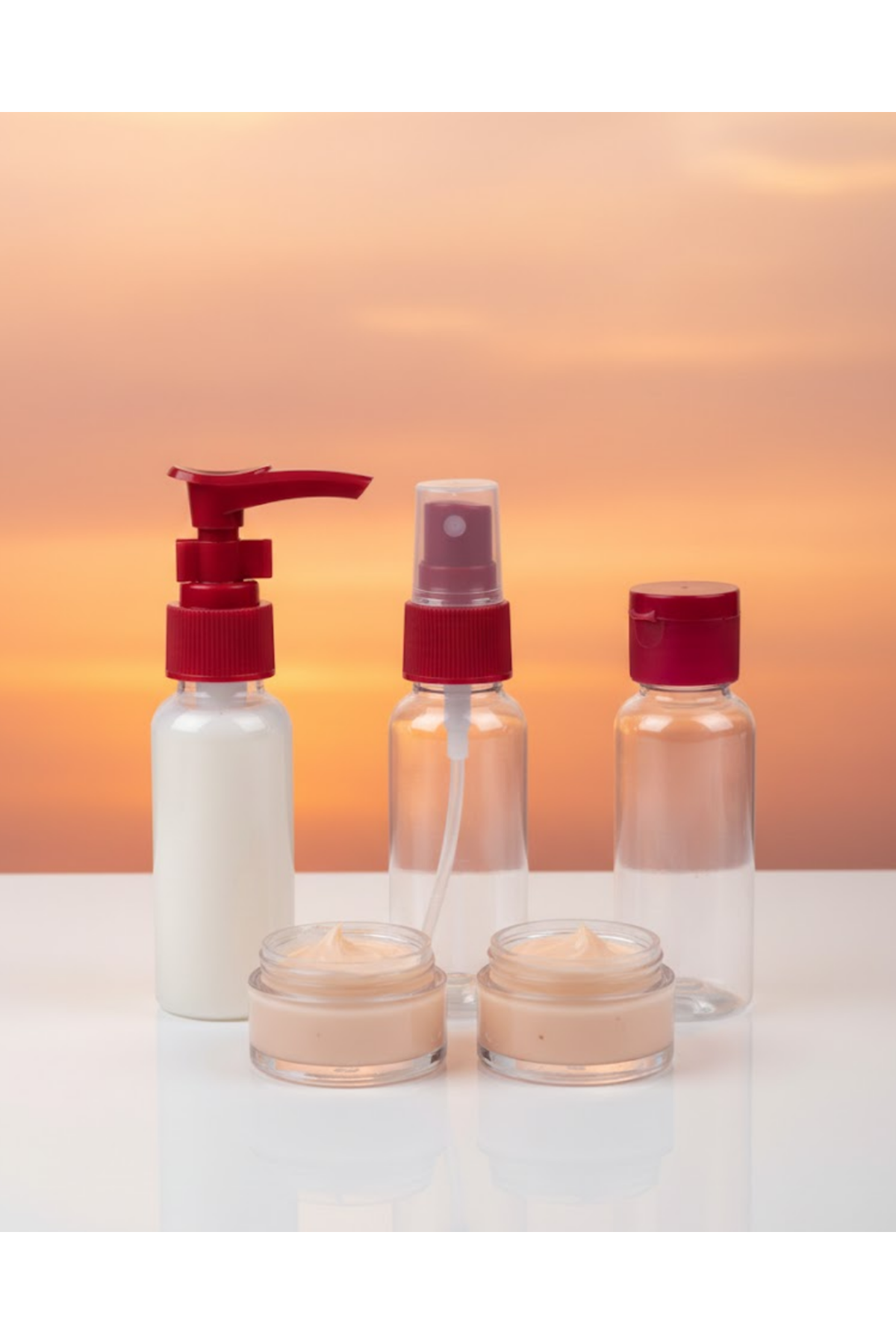 30 ml 5’li Seyahat Banyo Şişe Seti Sızdırmaz Tasarım