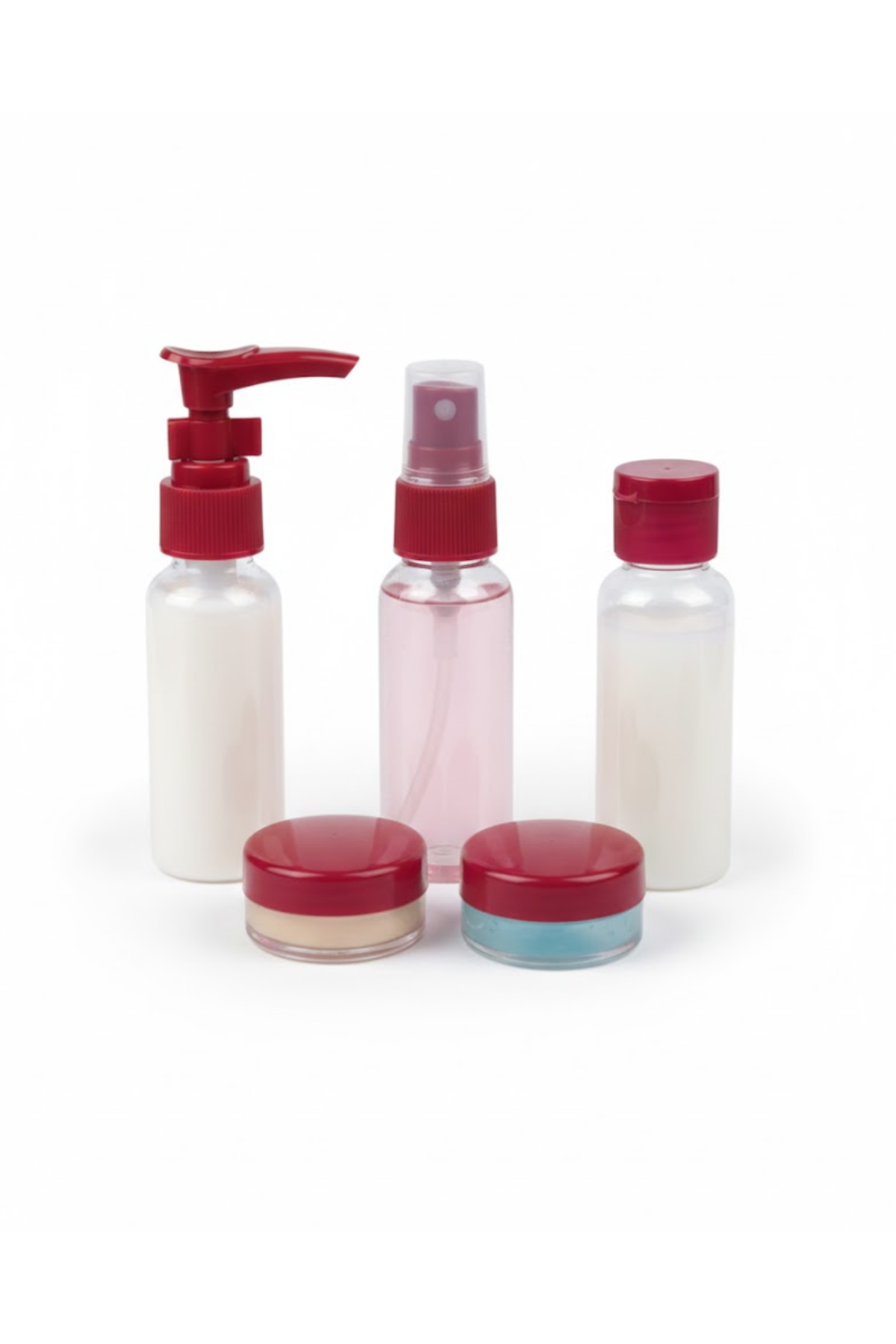 30 ml 5’li Seyahat Banyo Şişe Seti Sızdırmaz Tasarım