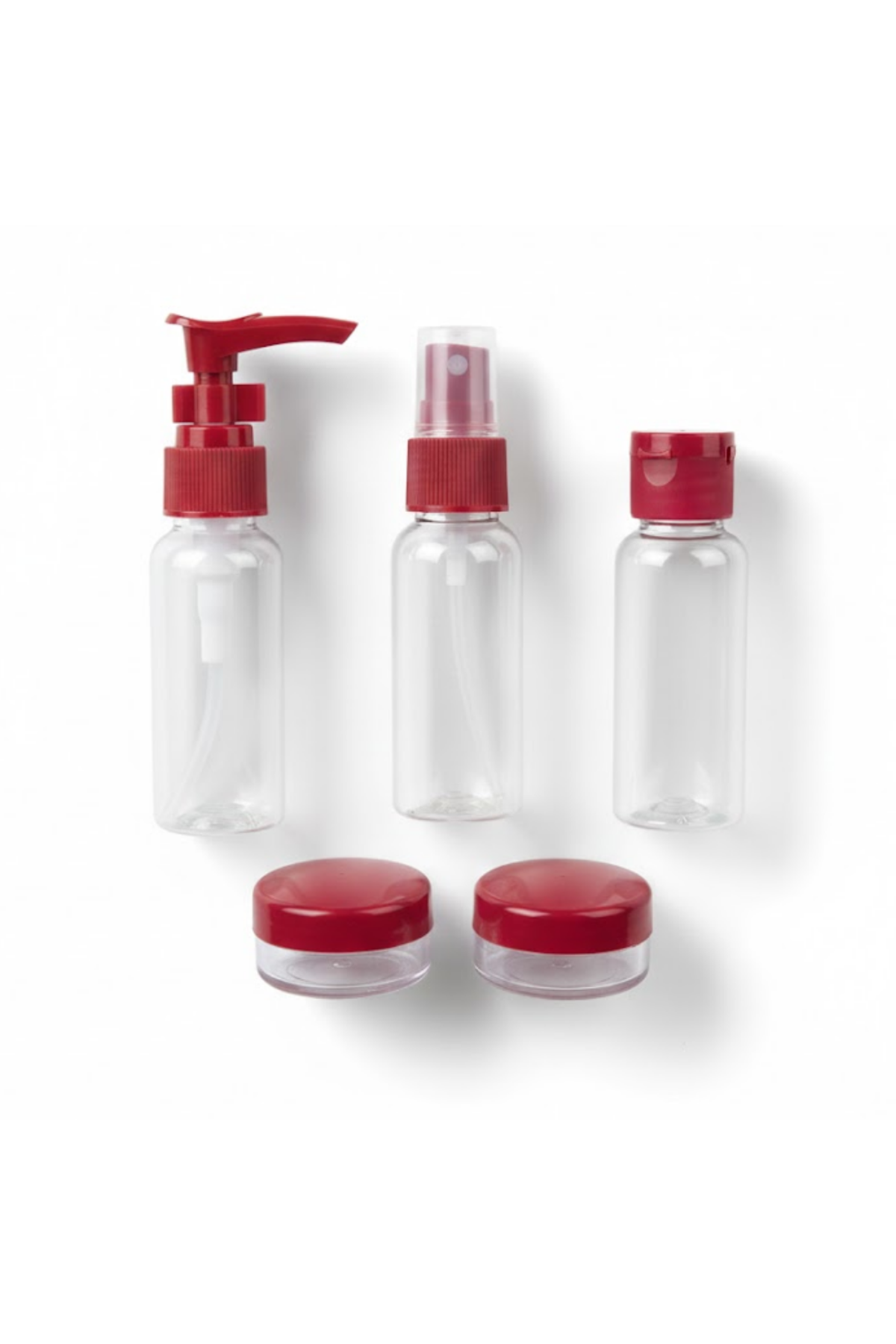 30 ml 5’li Seyahat Banyo Şişe Seti Sızdırmaz Tasarım