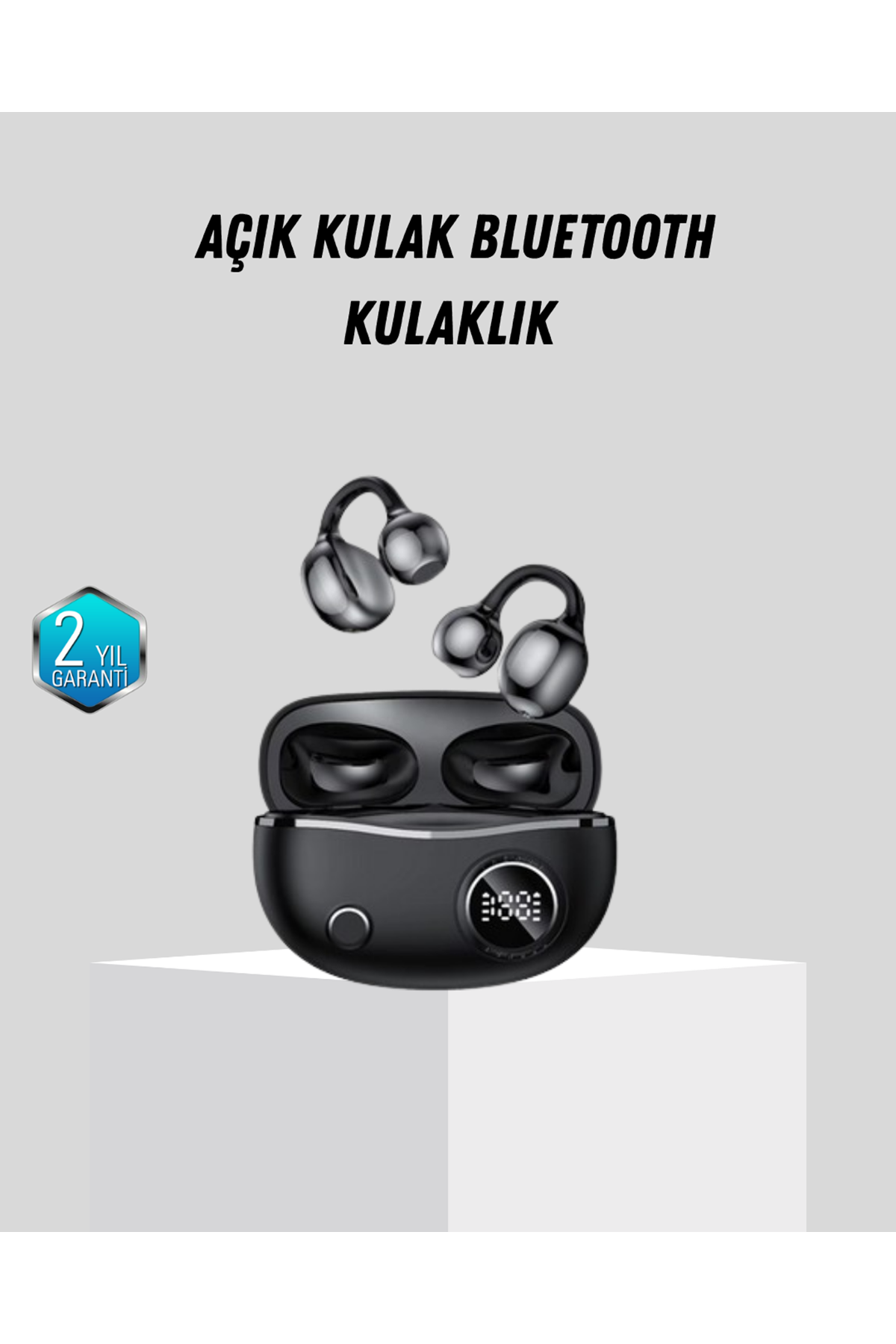 Açık Kulak Bluetooth Kulaklık 5.4 APTX Destekli Ergonomik Tasarım