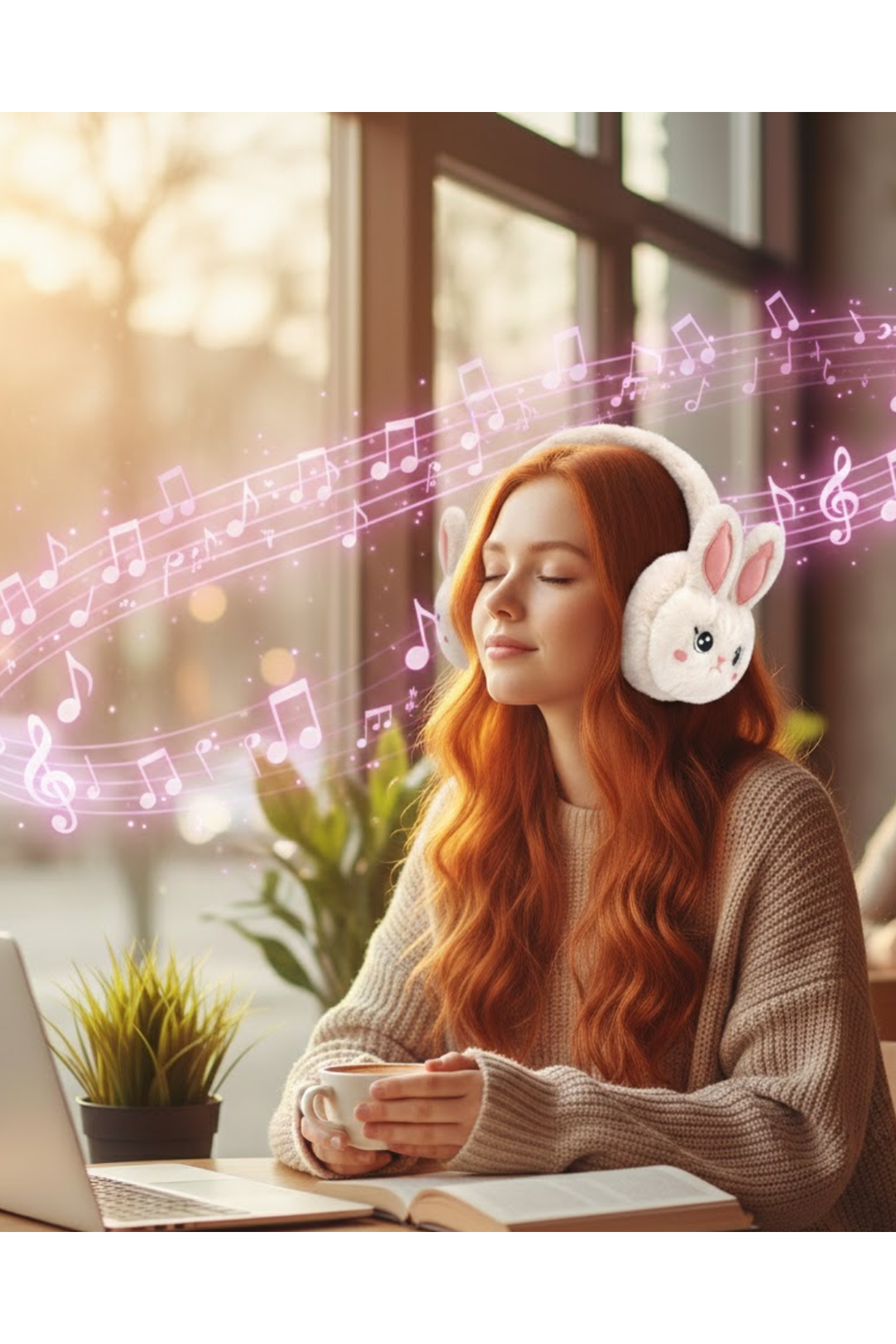 Tavşan Kulaklı Bluetooth Kulaklık Şarjlı Kablosuz Stereo Ses