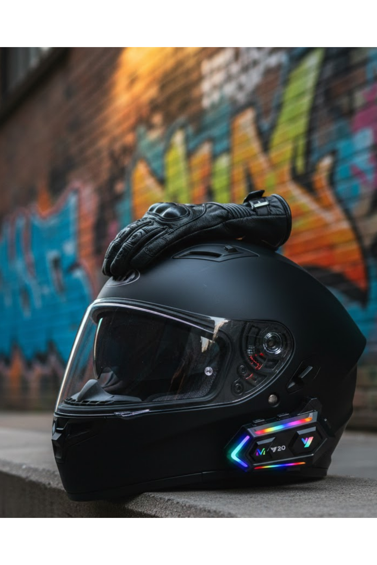 Intercom Mesafeli IPX6 Suya Dayanıklı Kask Kulaklık Sistemi