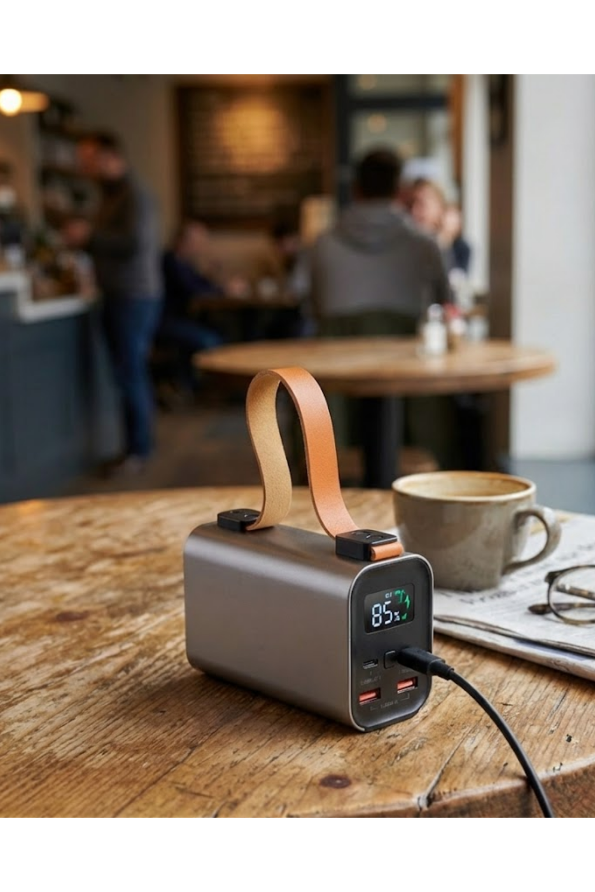 50000mAh Süper Fast Charge LED Işıklı Taşınabilir Power Bank
