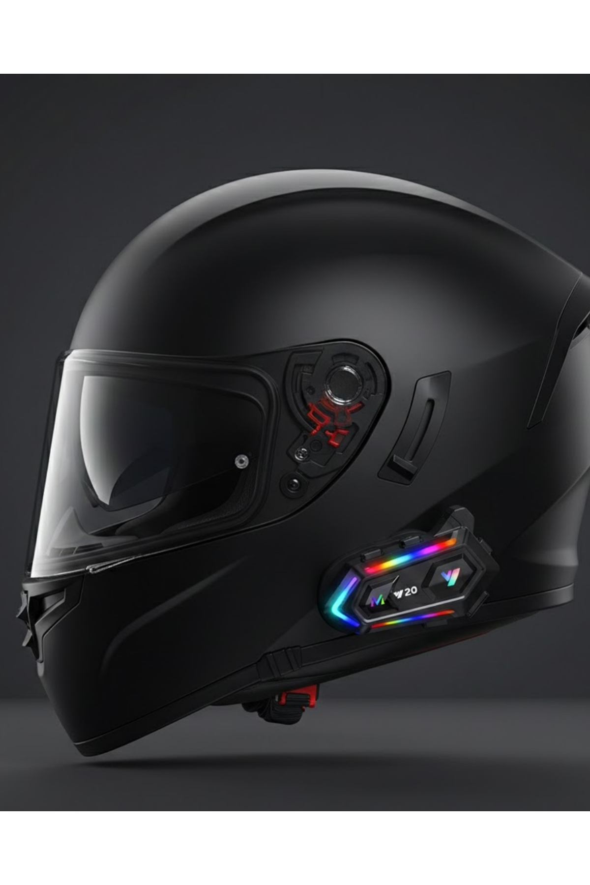 Yeni Nesil Bluetooth 5.3 Motosiklet Intercom RGB Işıklı 1000m Mesafeli