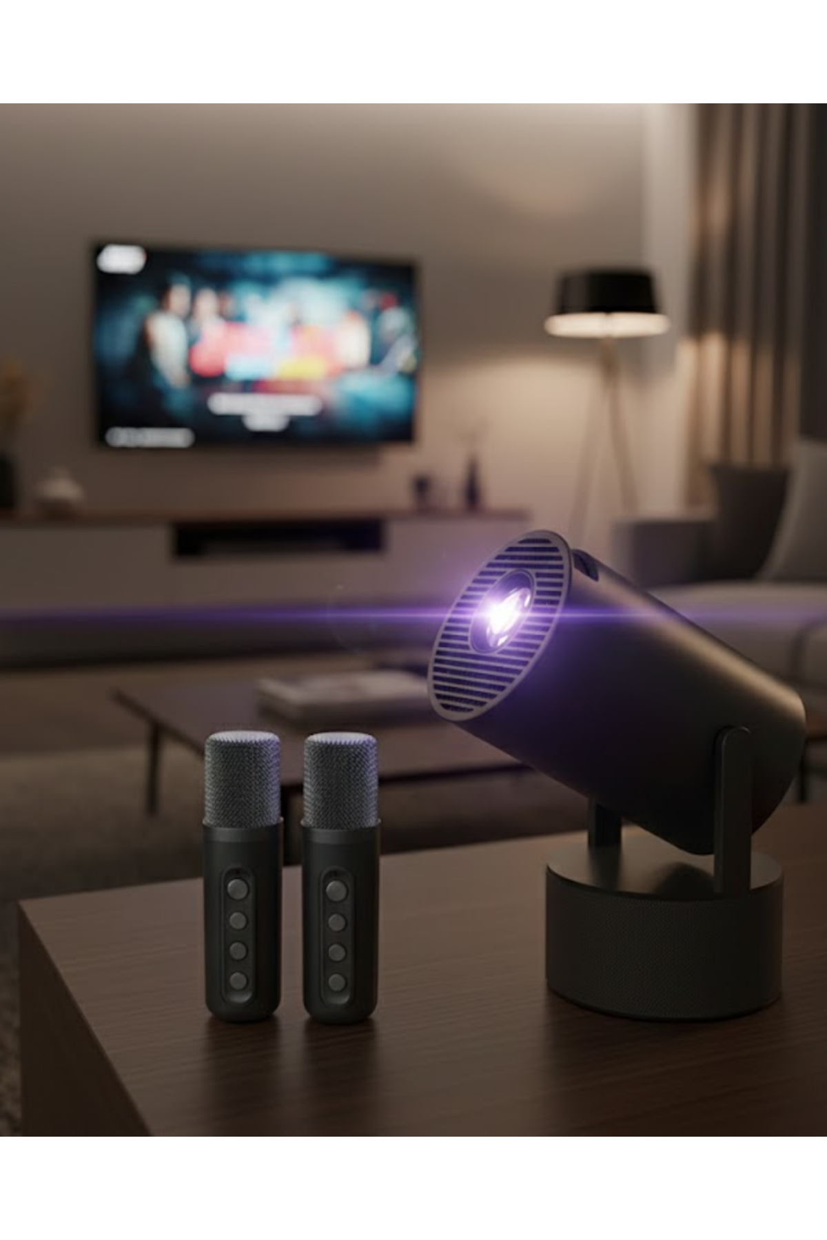 3ü1 Arada Projeksiyon Karaoke ve Bluetooth Hoparlör