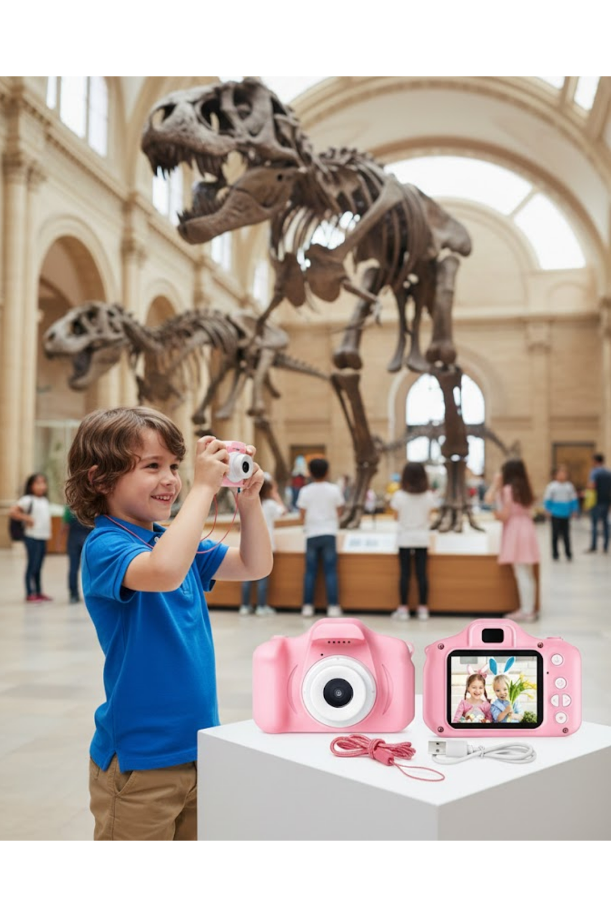 HD Video Kayıt Özellikli Mini Dijital Kamera Fotoğraf Çekimli USB Şarjlı